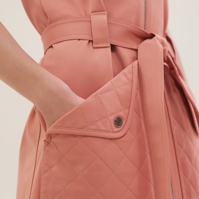 Rose Bubinga Dress With Equestrian Details