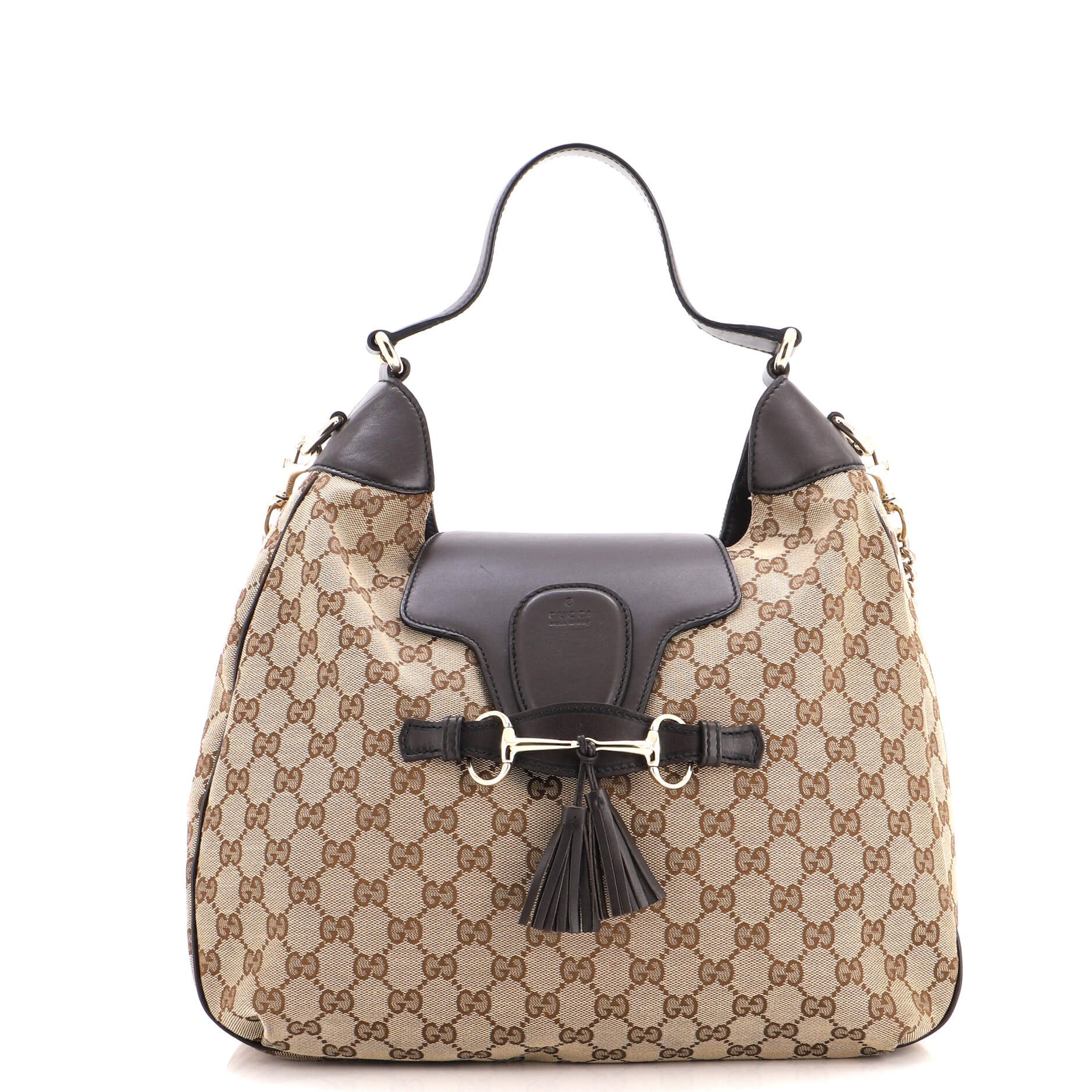 Emily Hobo GG Canvas and Leather Medium