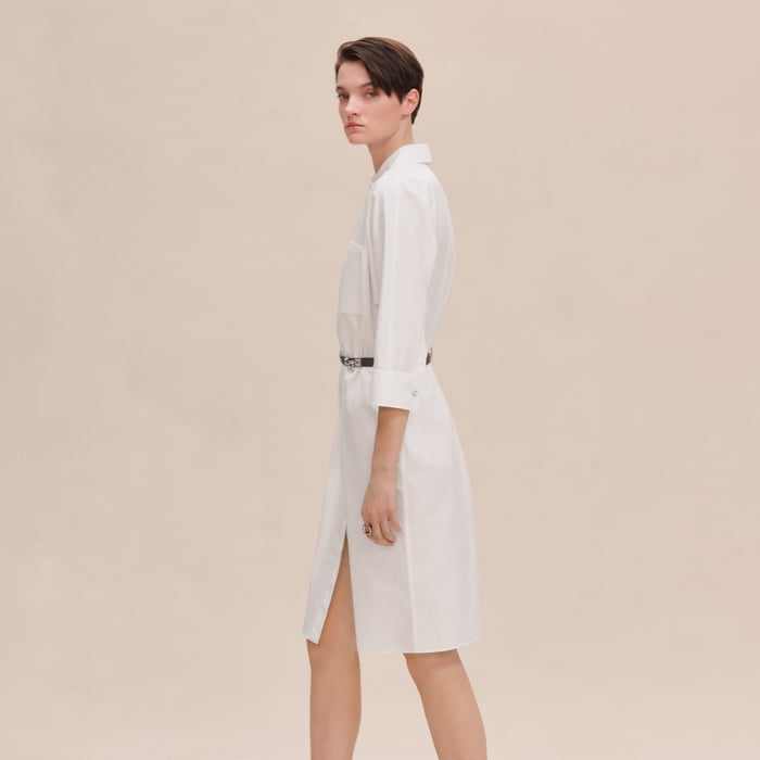 Blanc Shirt Dress