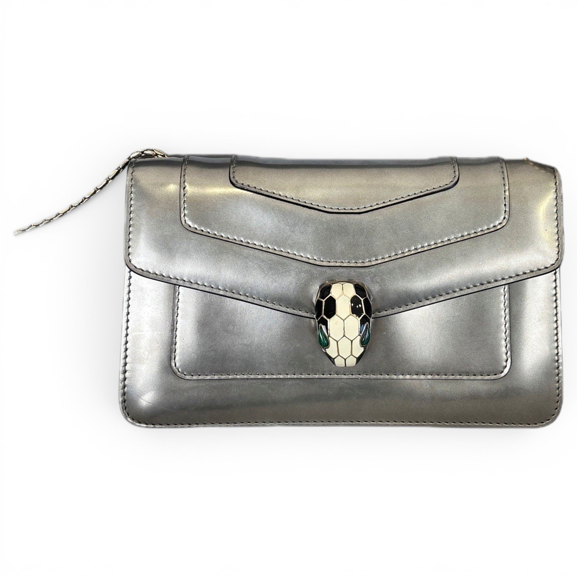 Serpenti leather handbag