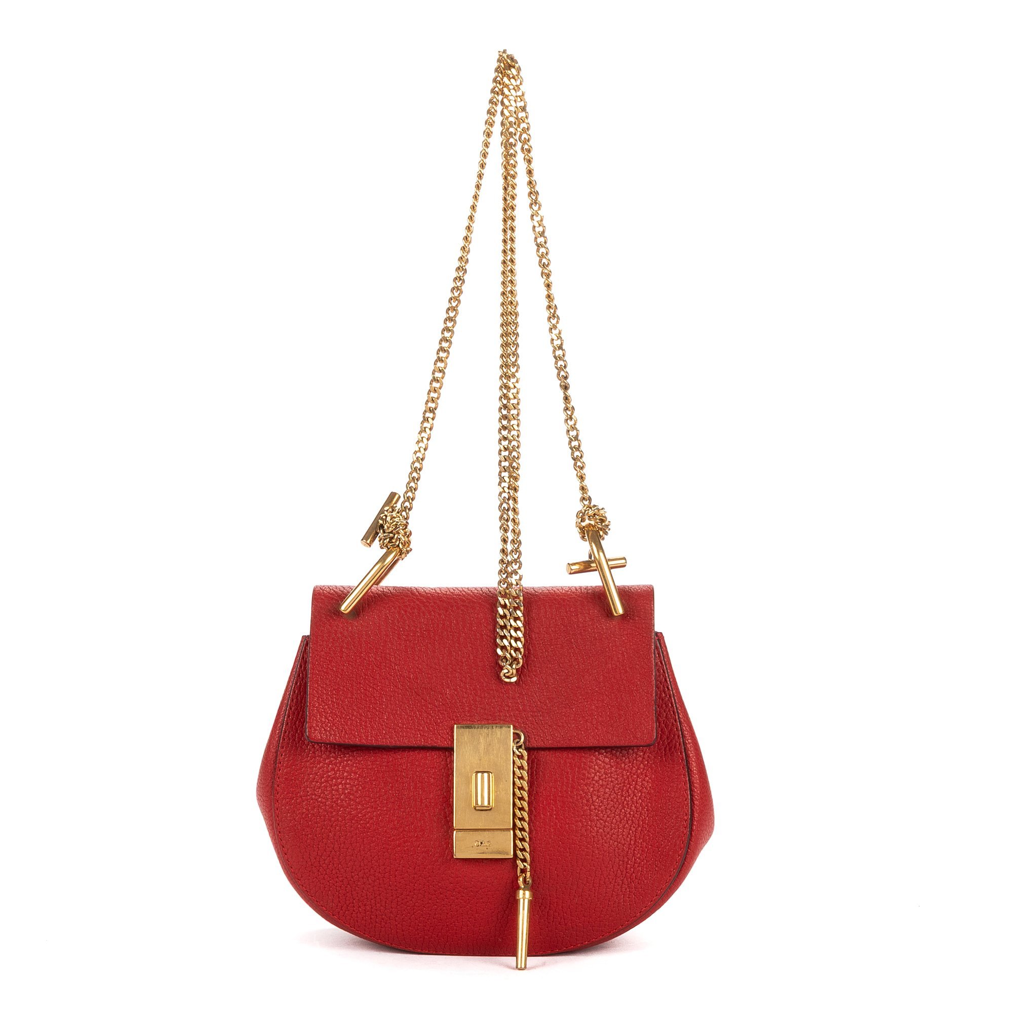Drew leather handbag