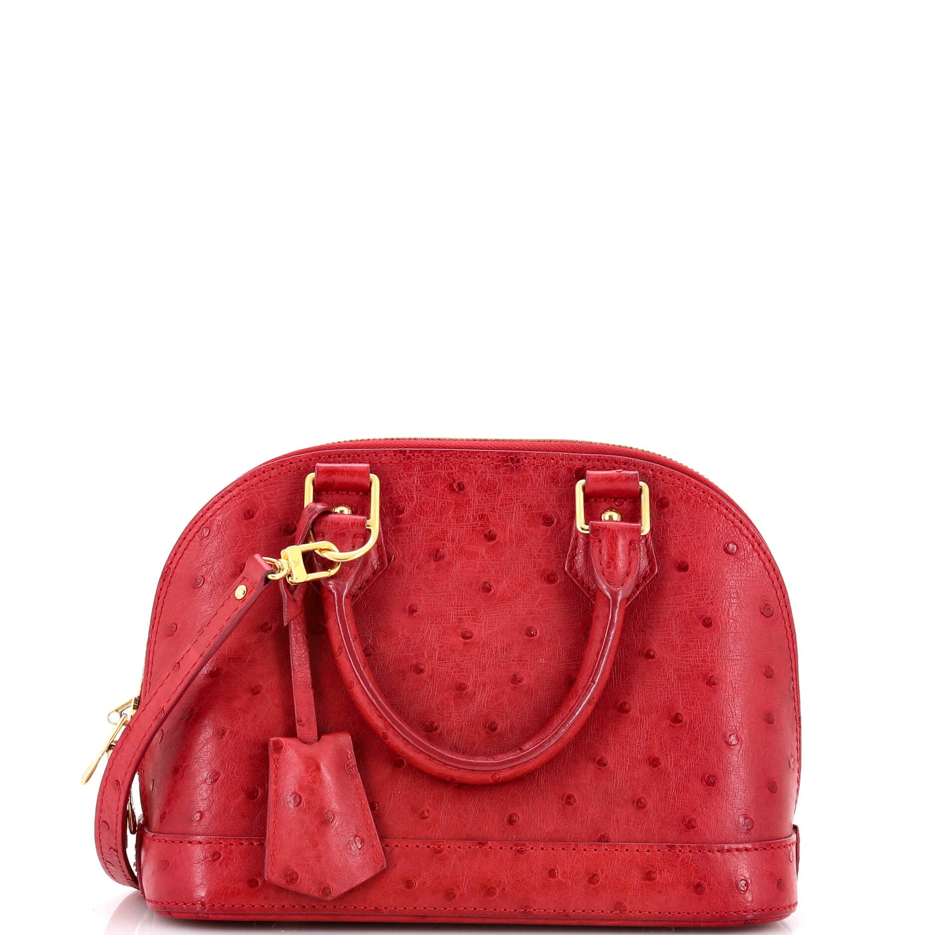 Louis Vuitton Alma Handbag Ostrich BB