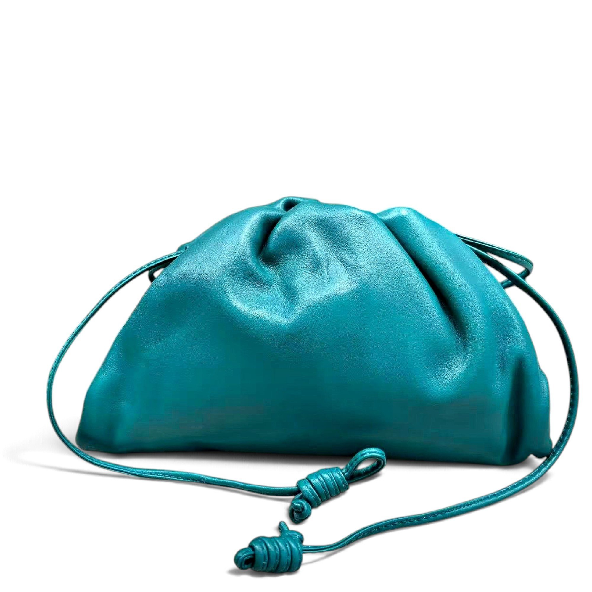 Pouch leather handbag
