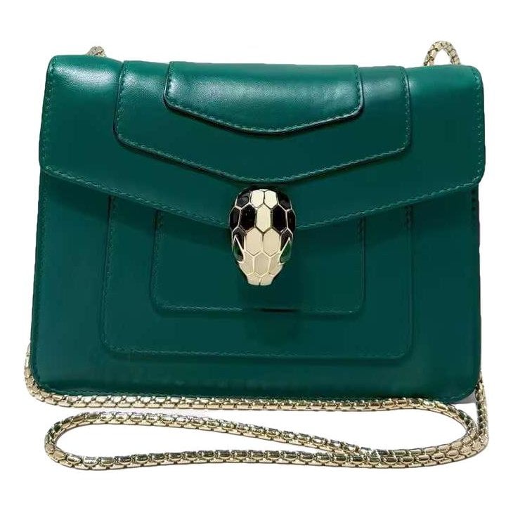 Bvlgari Serpenti leather handbag