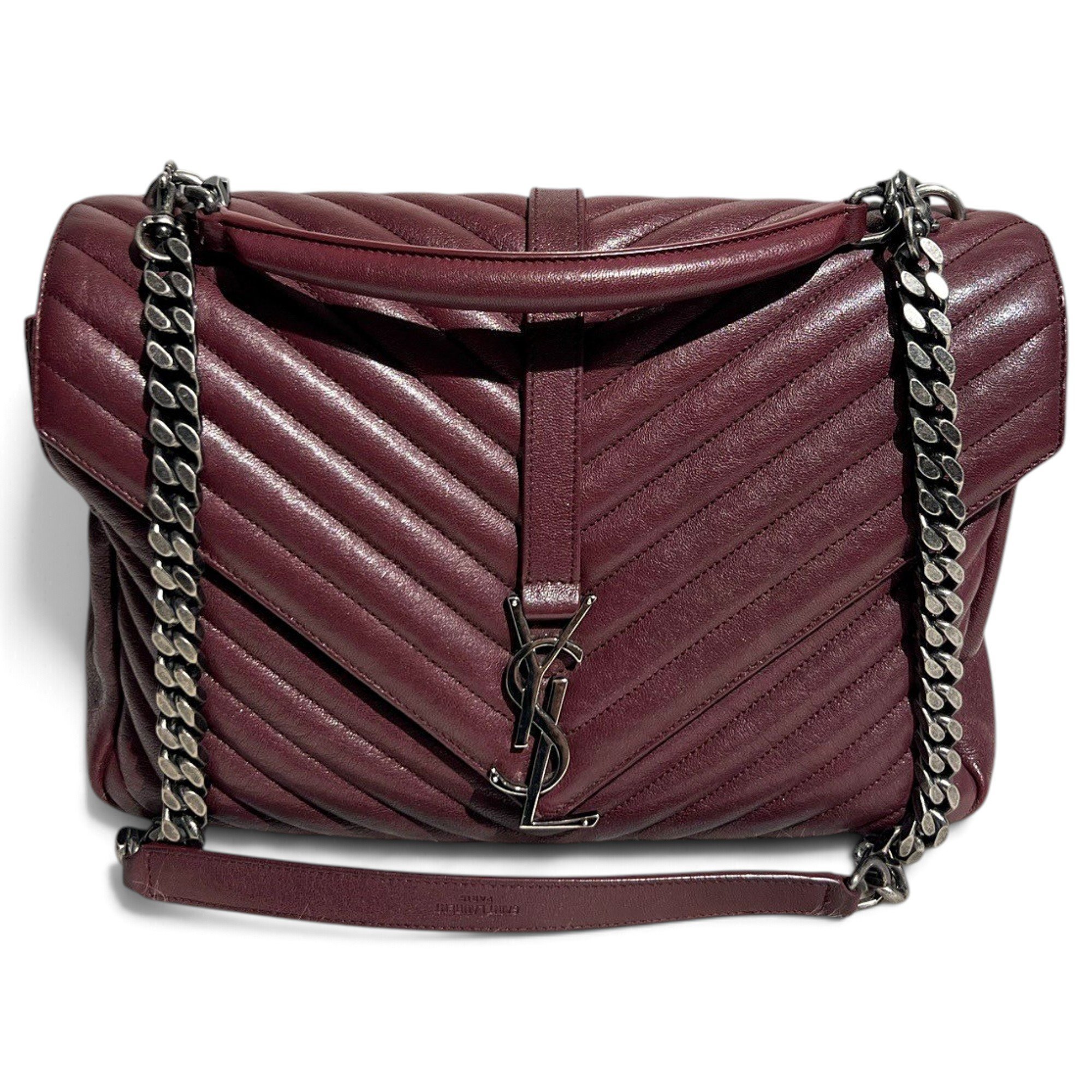Collége monogramme leather handbag