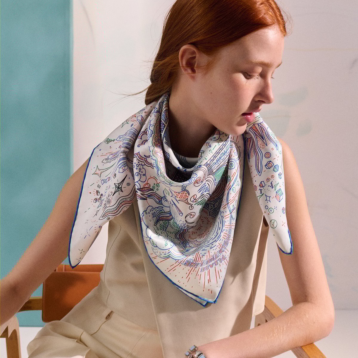 Please Hold the Line Scarf 90