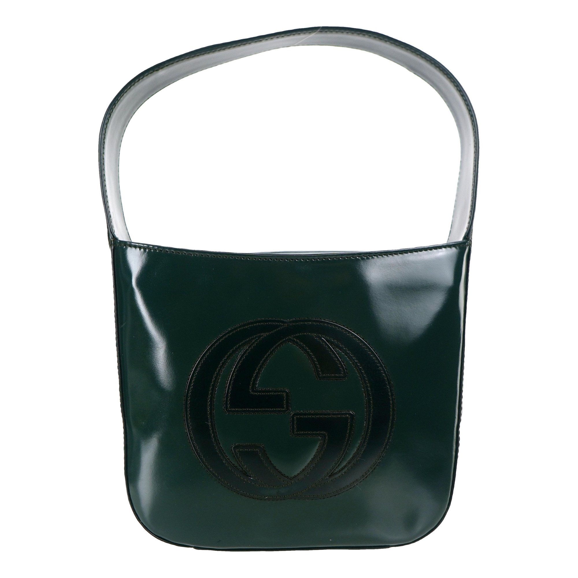 Patent leather handbag