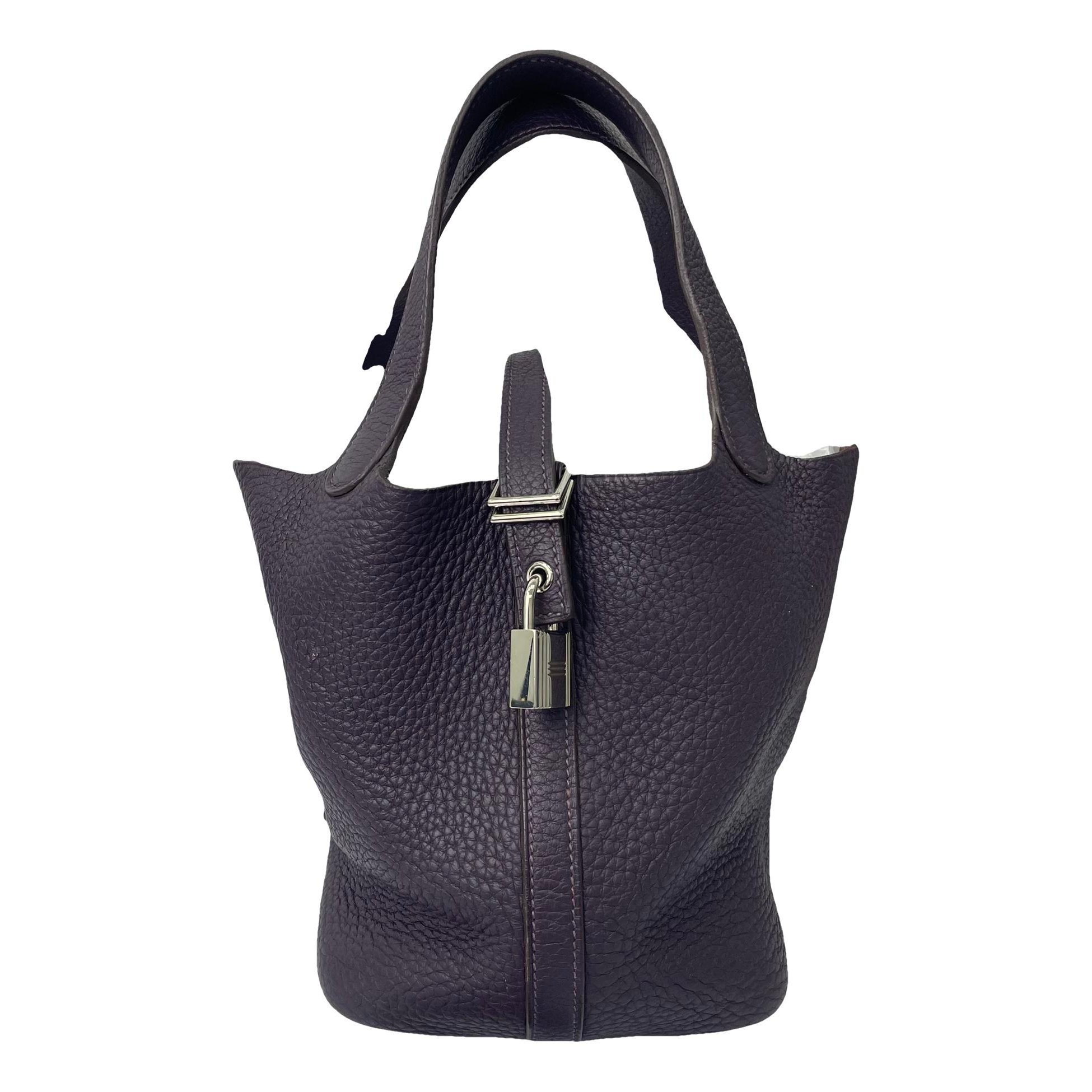 Picotin leather handbag