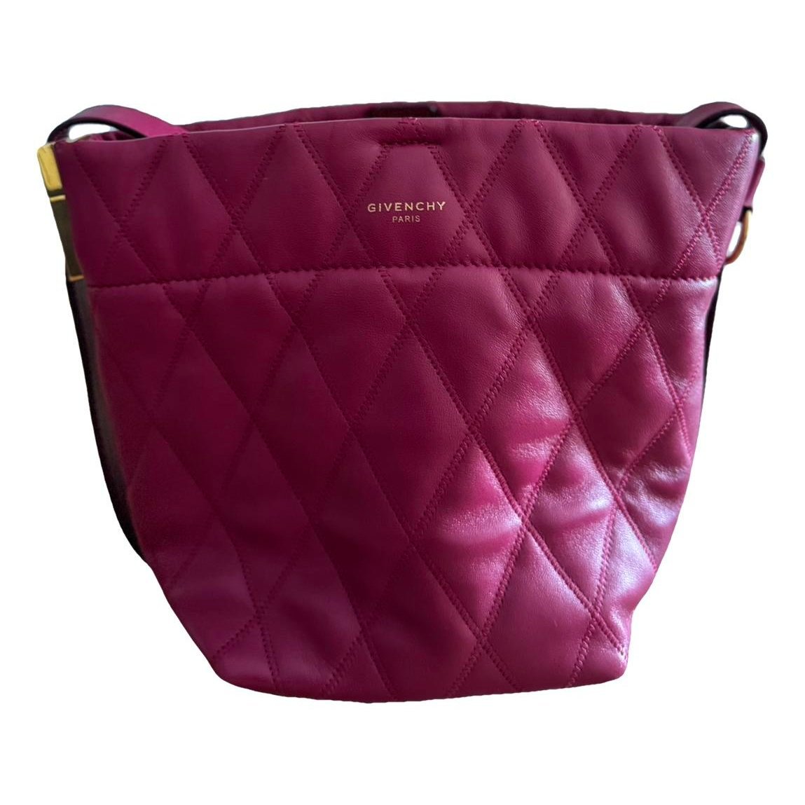 Seau GV Bucket leather handbag
