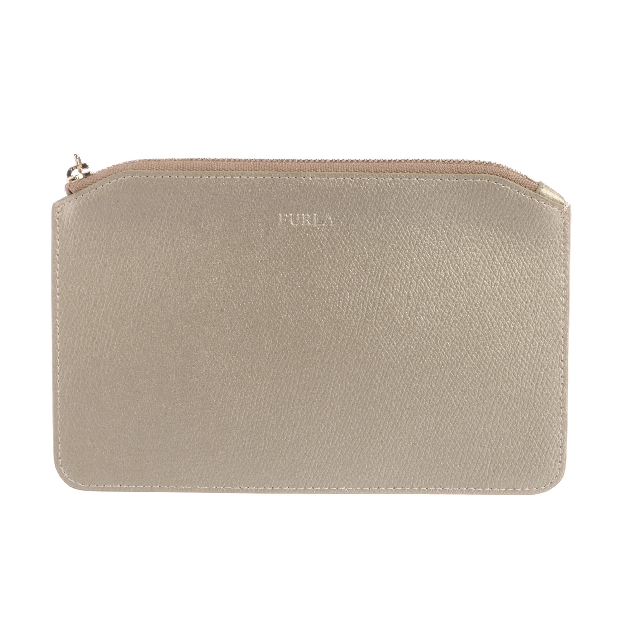 Leather clutch bag