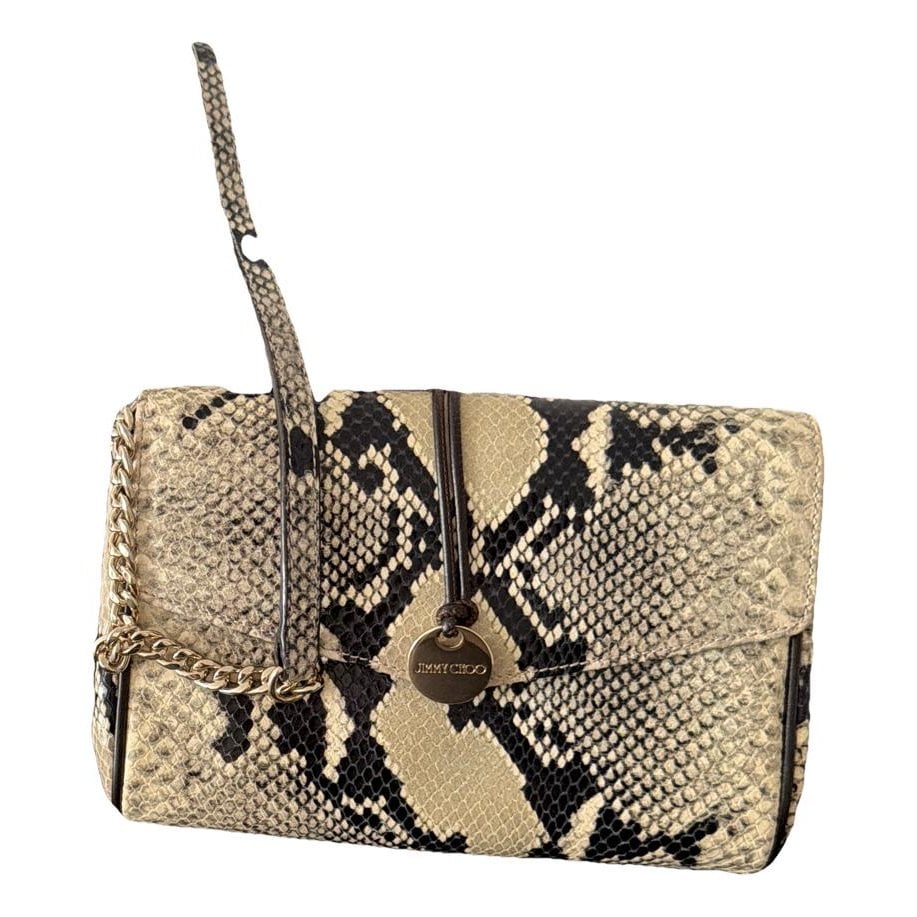 Leather clutch bag