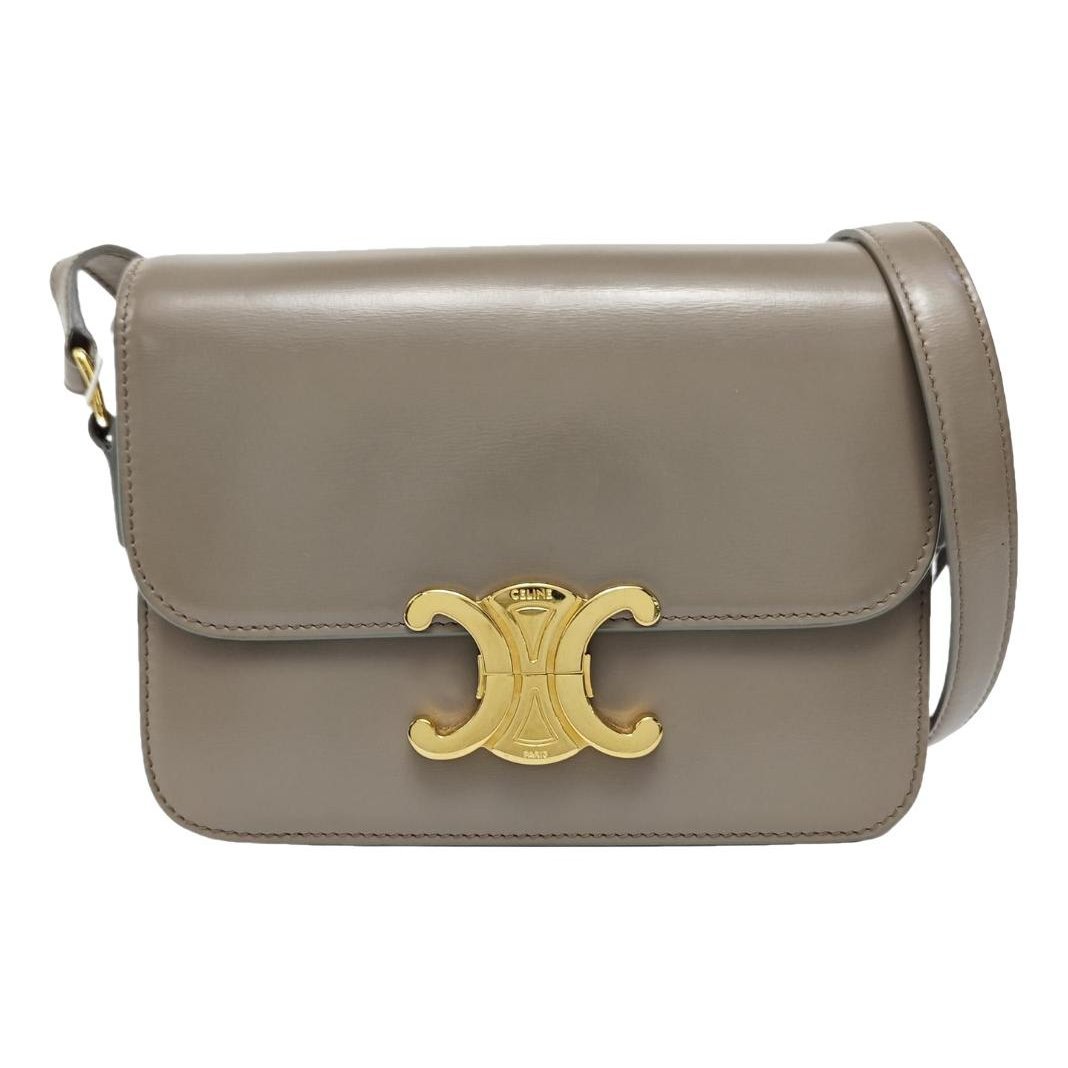 Triomphe leather handbag