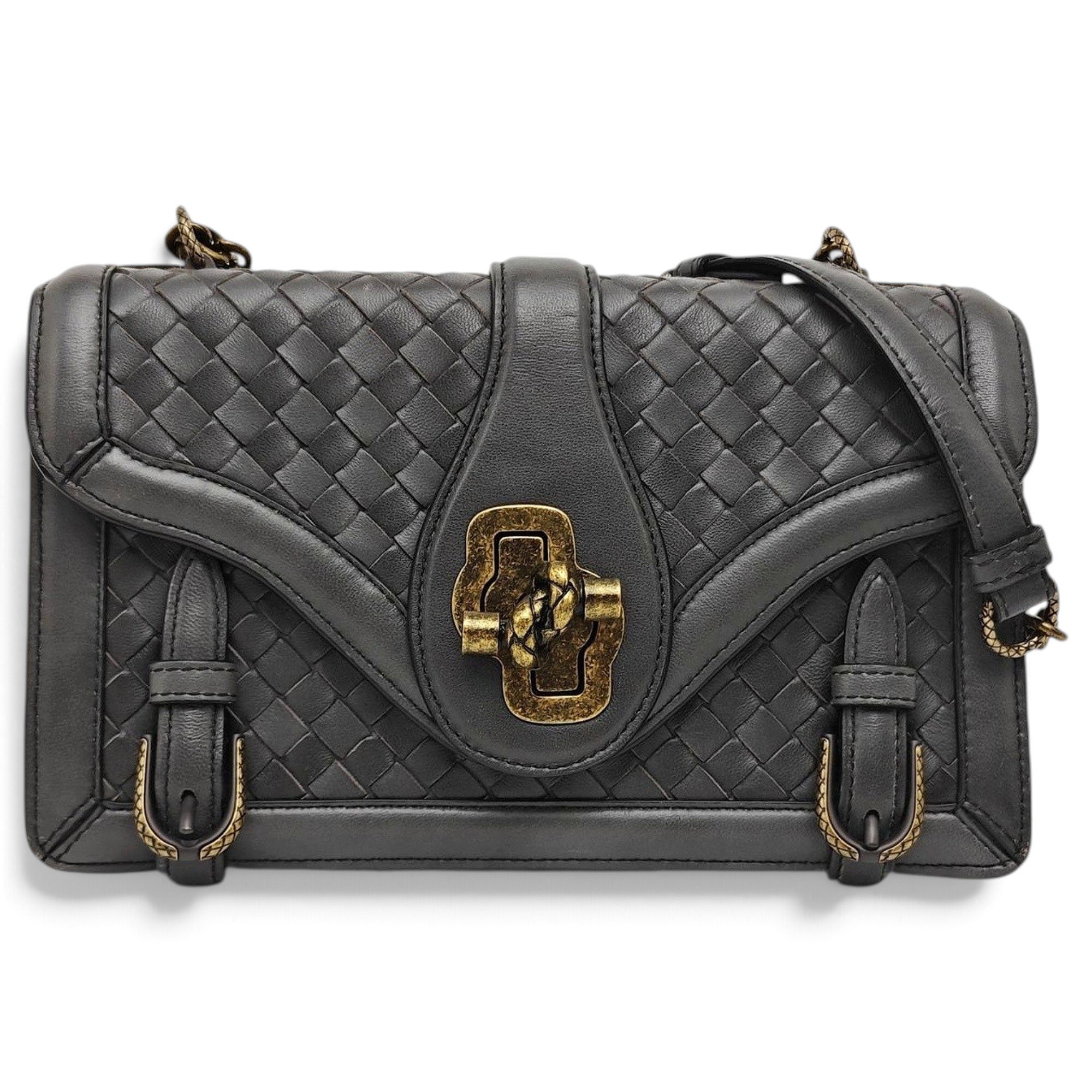 City Knot leather handbag