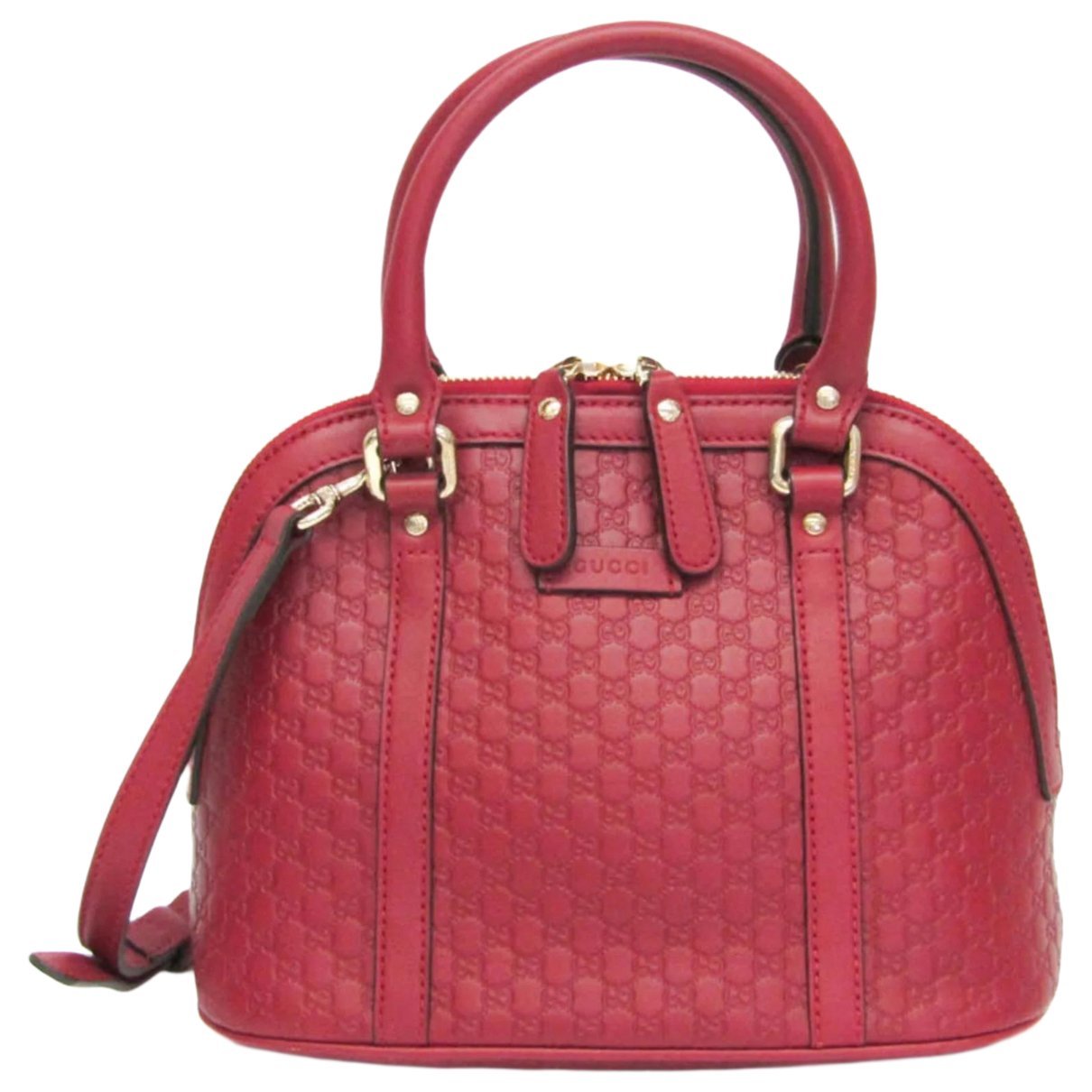 Dôme leather handbag