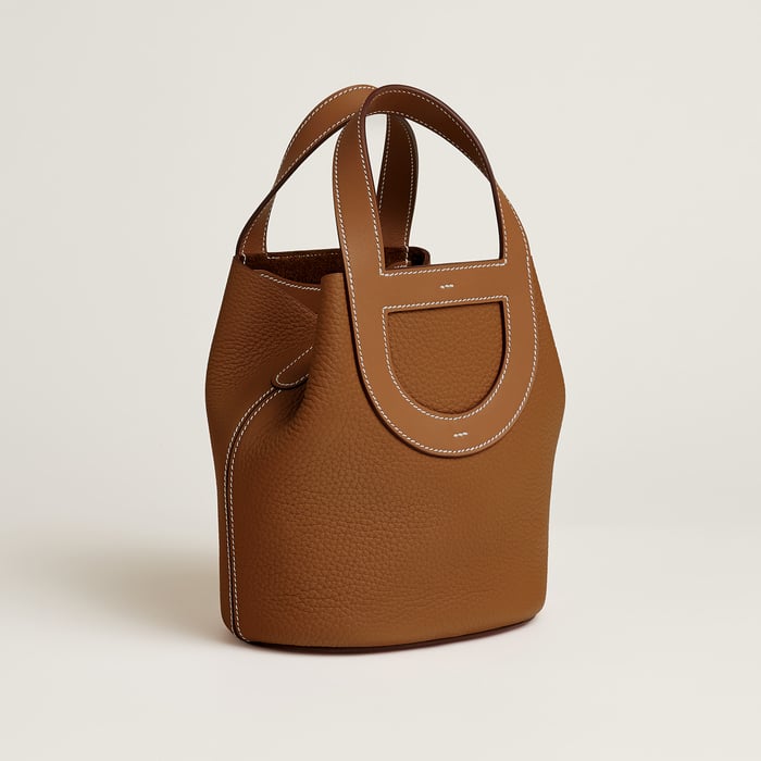 Gold Bolsa Hermès In-the-loop 18