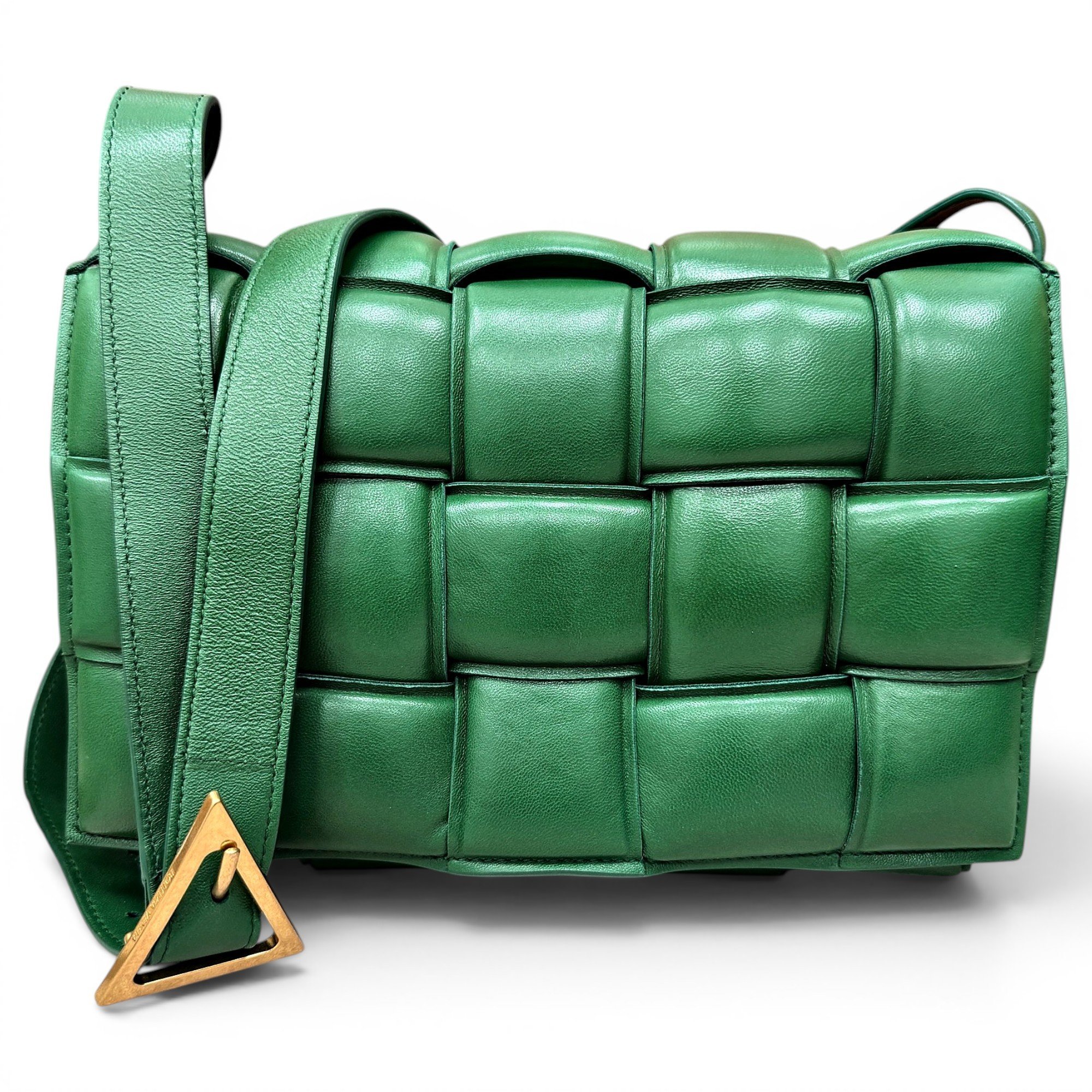 Cassette leather handbag