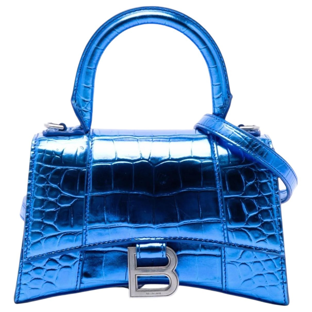 Hourglass leather satchel