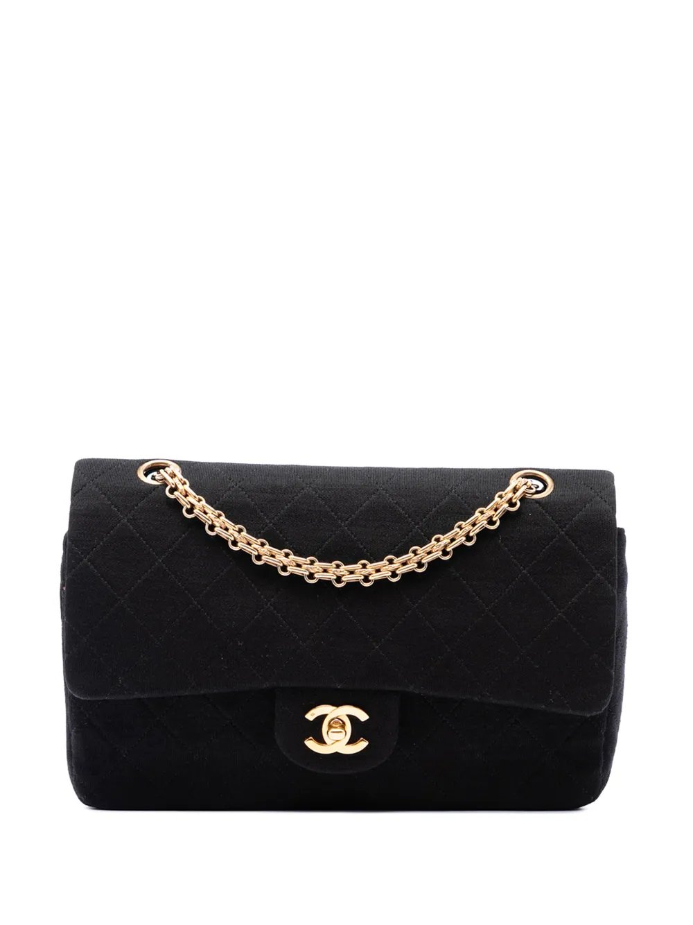 1989-1991 Medium Classic Jersey Bijoux Chain Double Flap shoulder bag