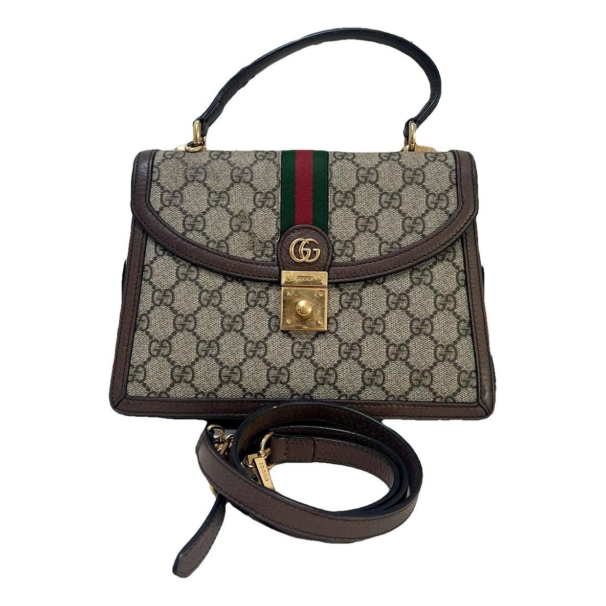 Ophidia Flap Top Handle leather tote