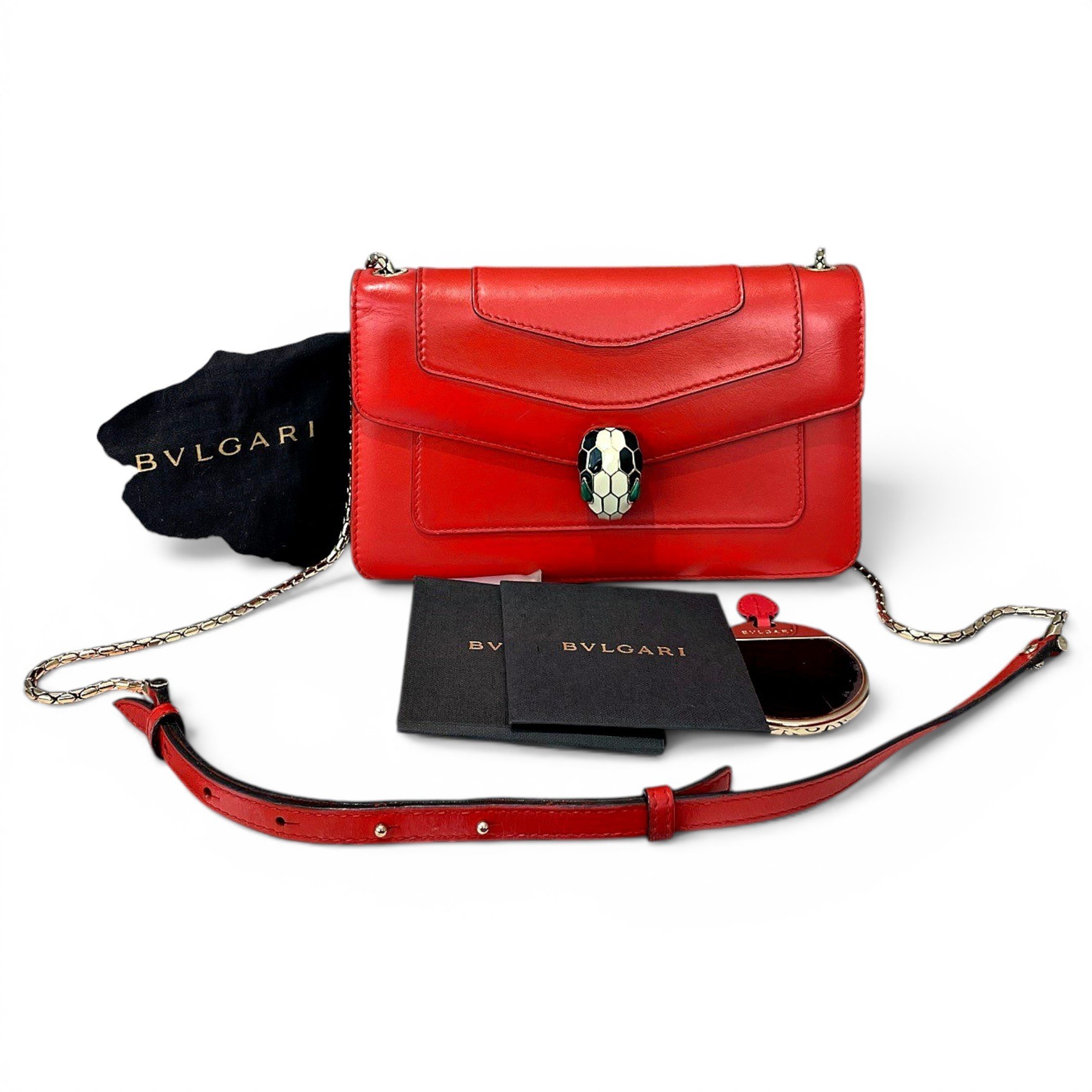Serpenti leather crossbody bag