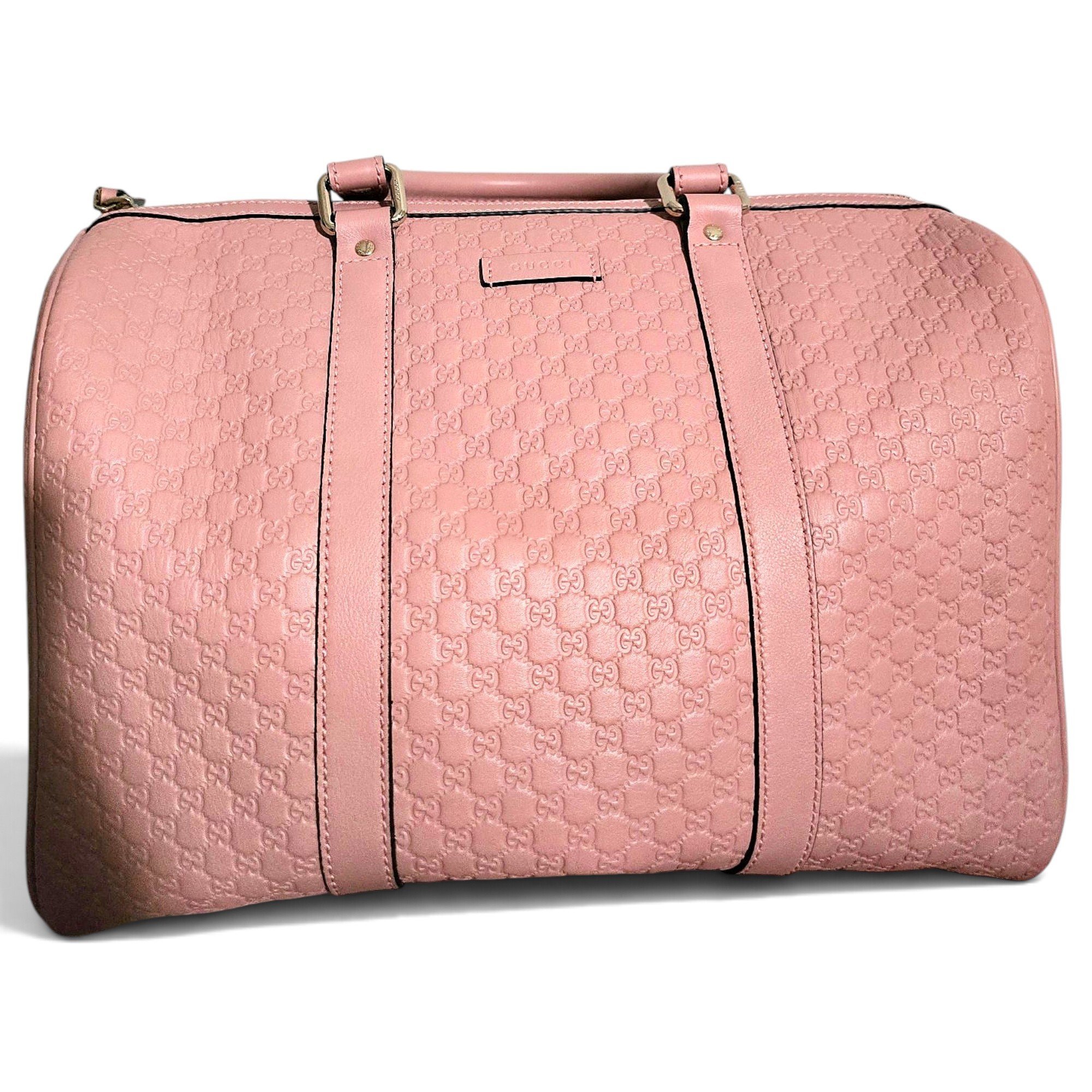 Boston leather bowling bag