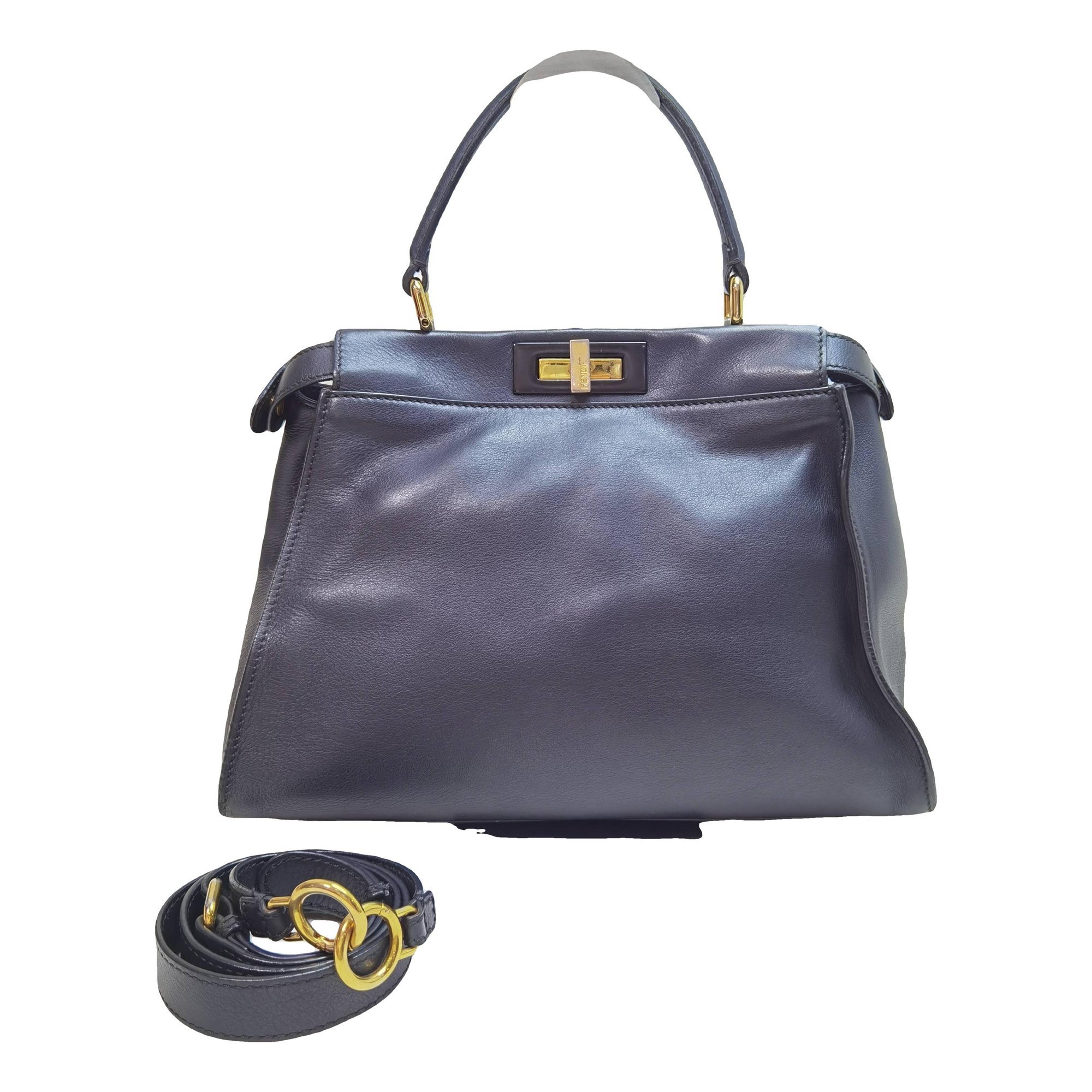 Peekaboo leather handbag