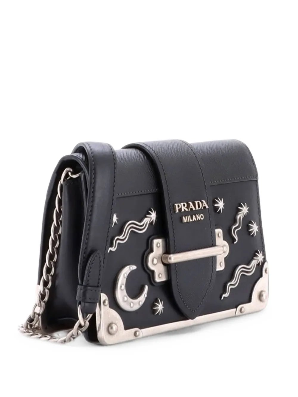 Cahier Embellished Leather Small crossbody bag
