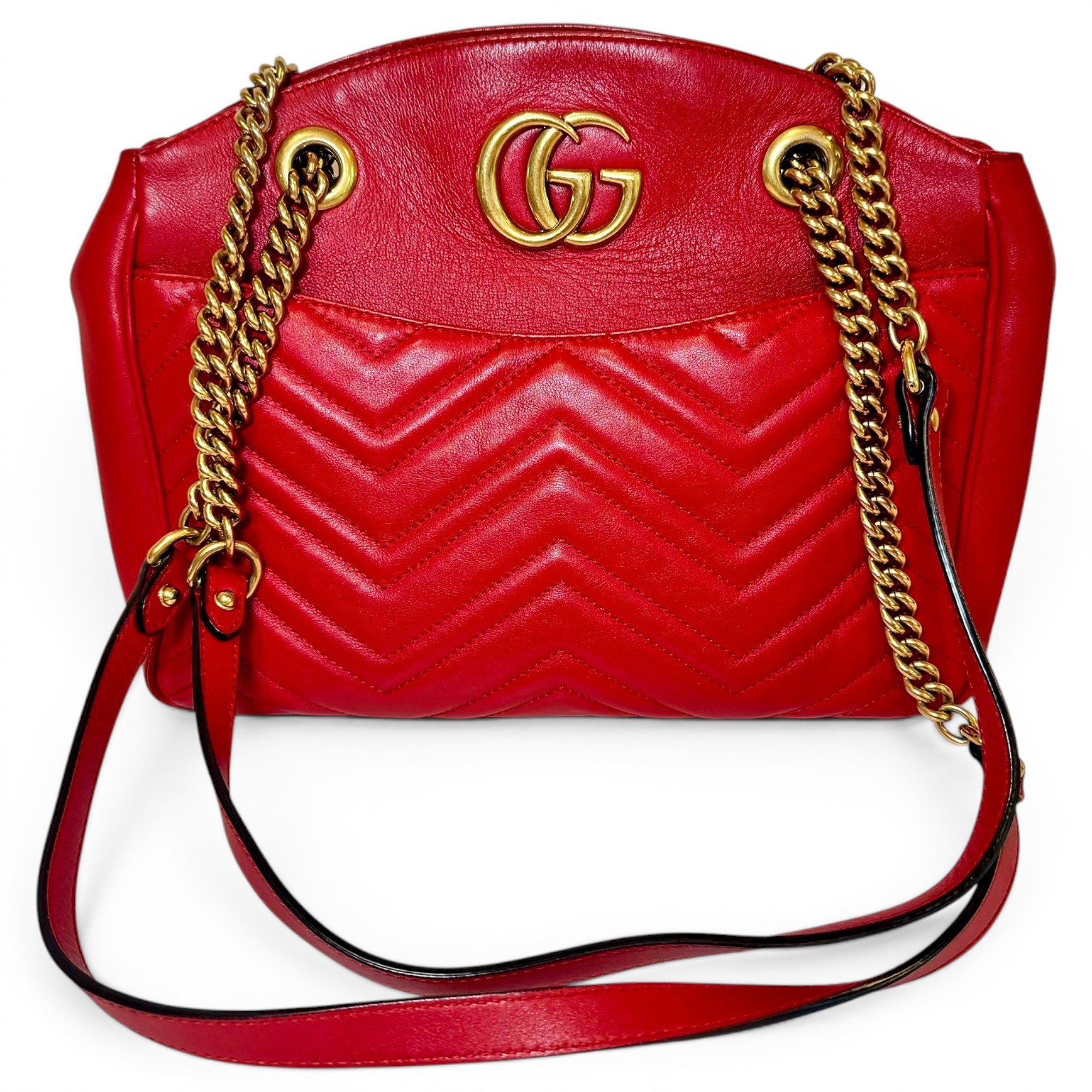 GG Marmont Chain leather handbag