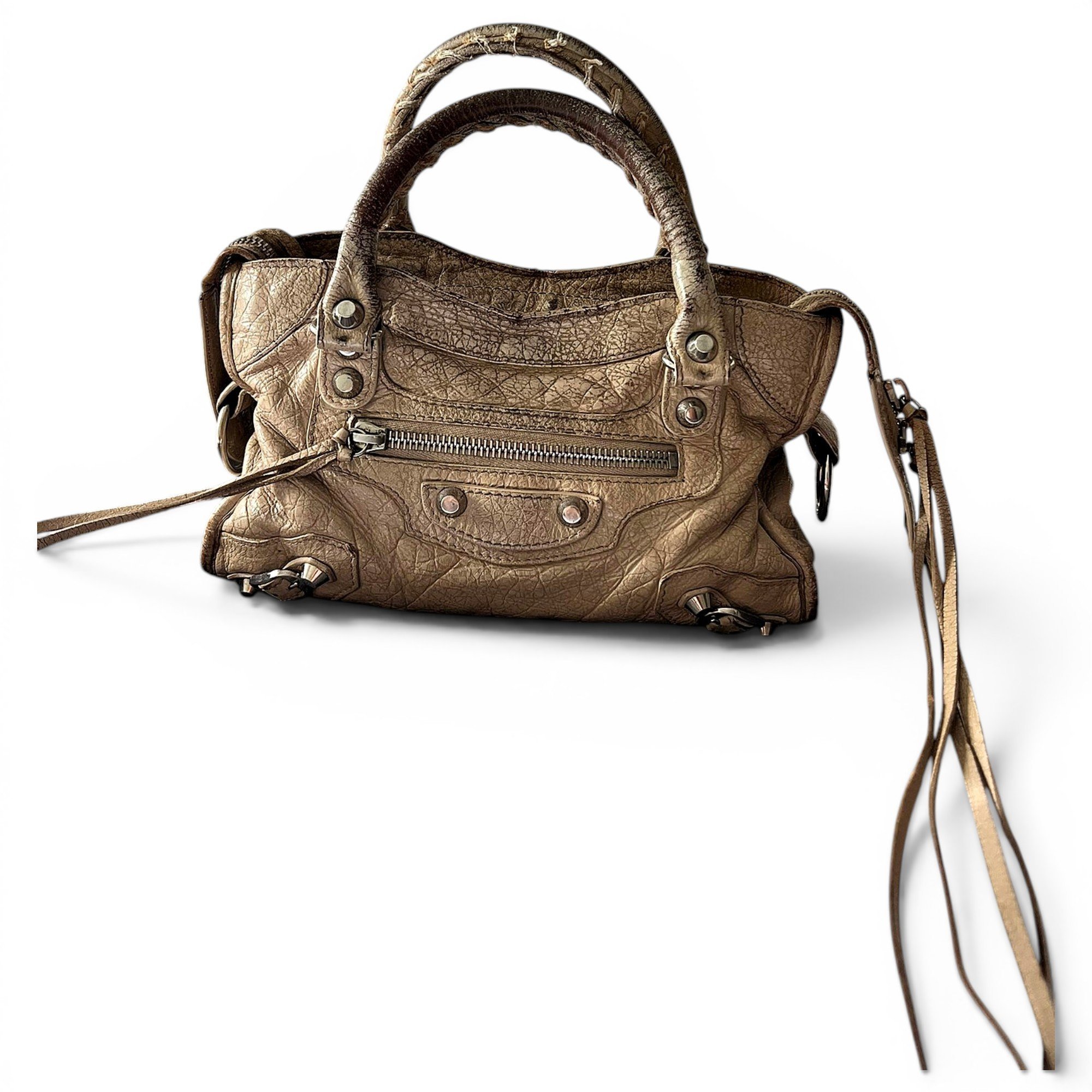 City leather bag