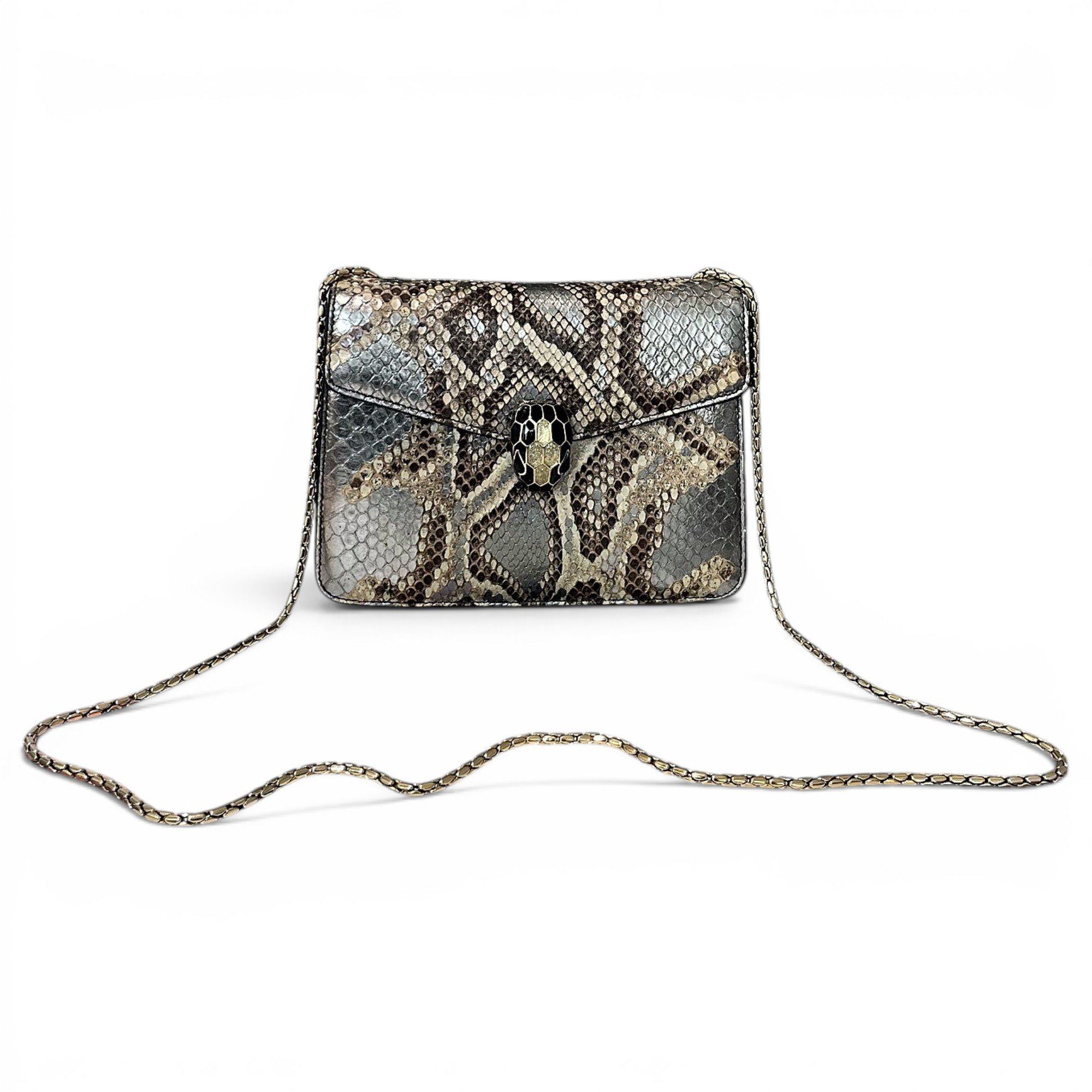 Serpenti leather handbag