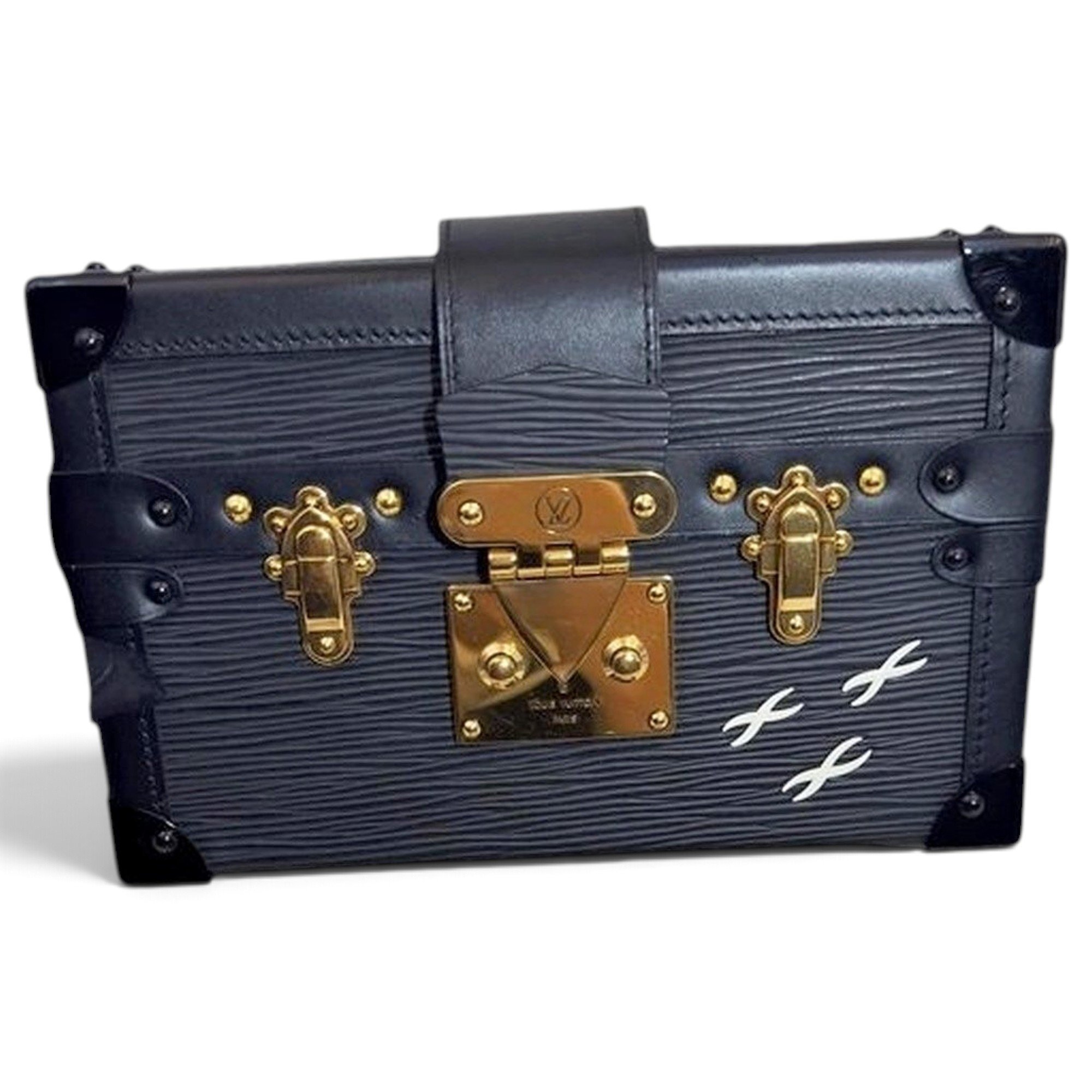Petite Malle leather handbag