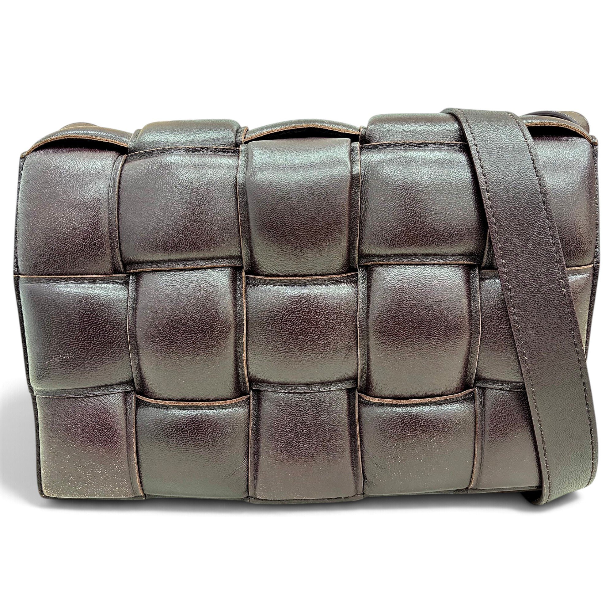 Cassette leather handbag