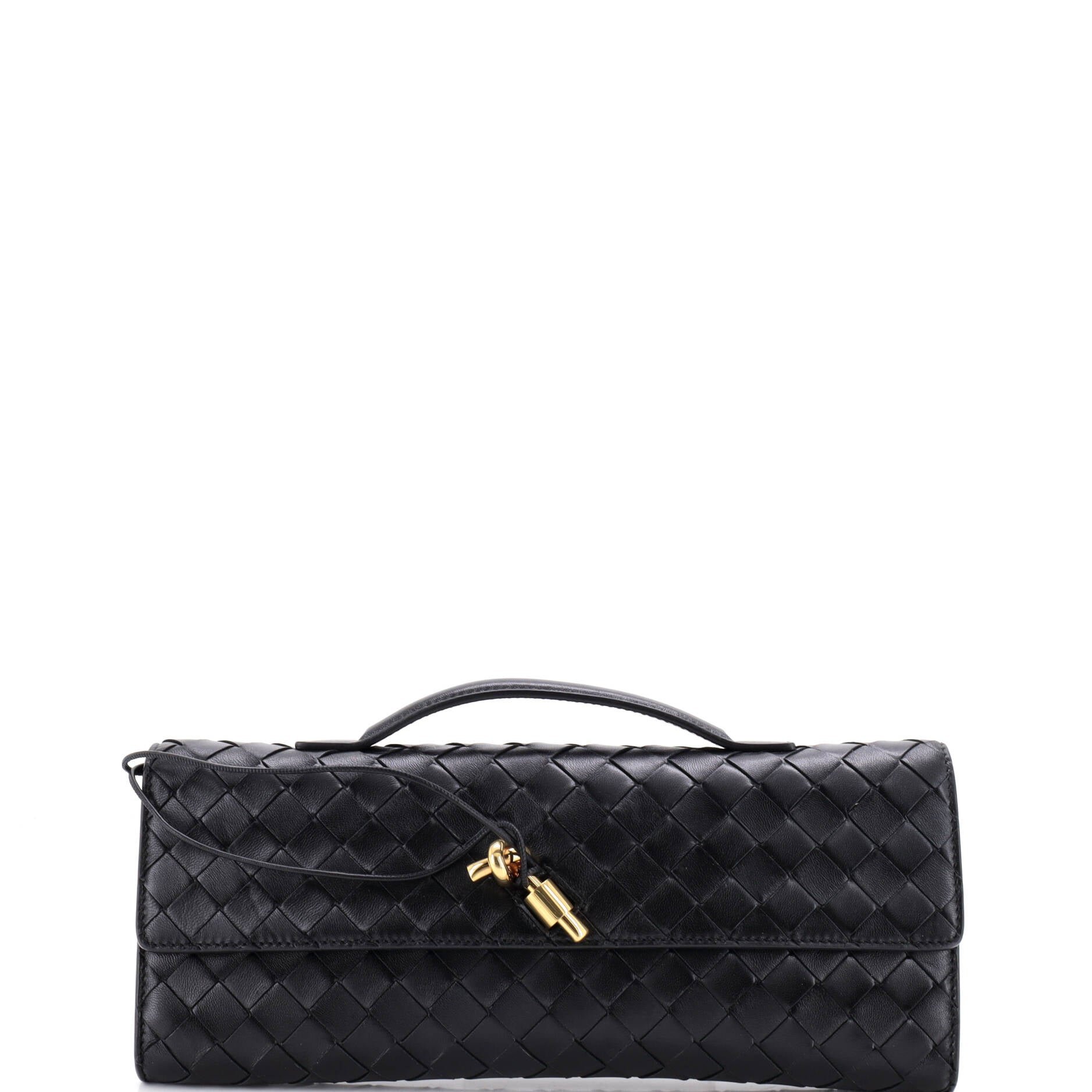 Andiamo Top Handle Clutch Intrecciato Nappa Long