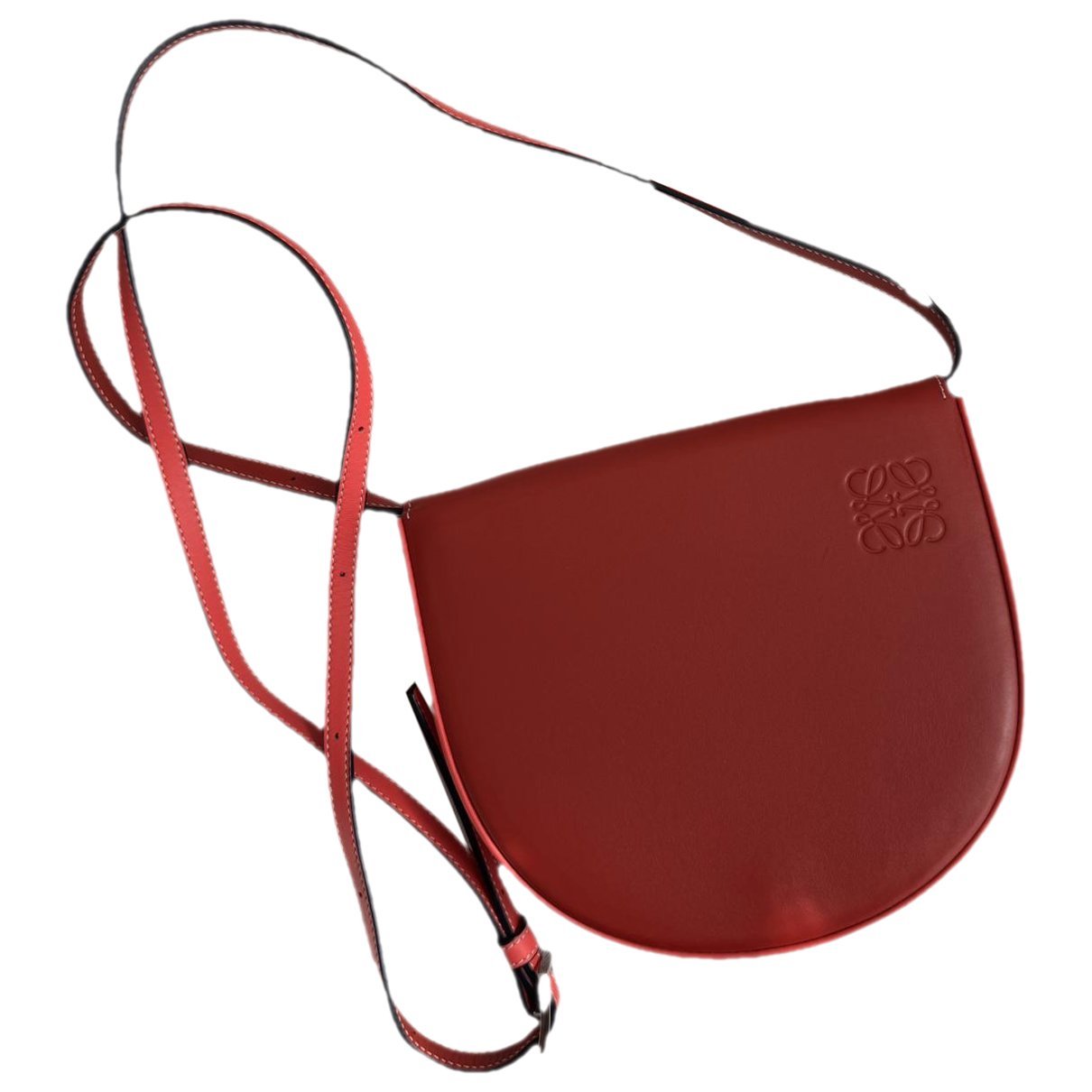 Heel leather crossbody bag