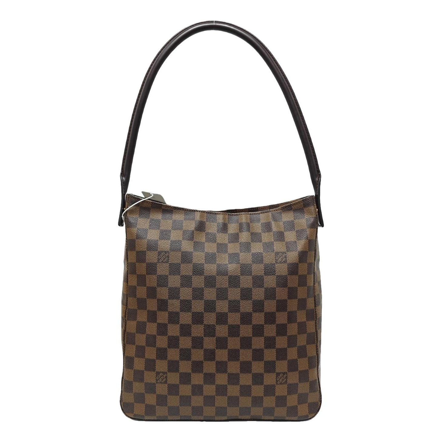 Looping leather handbag