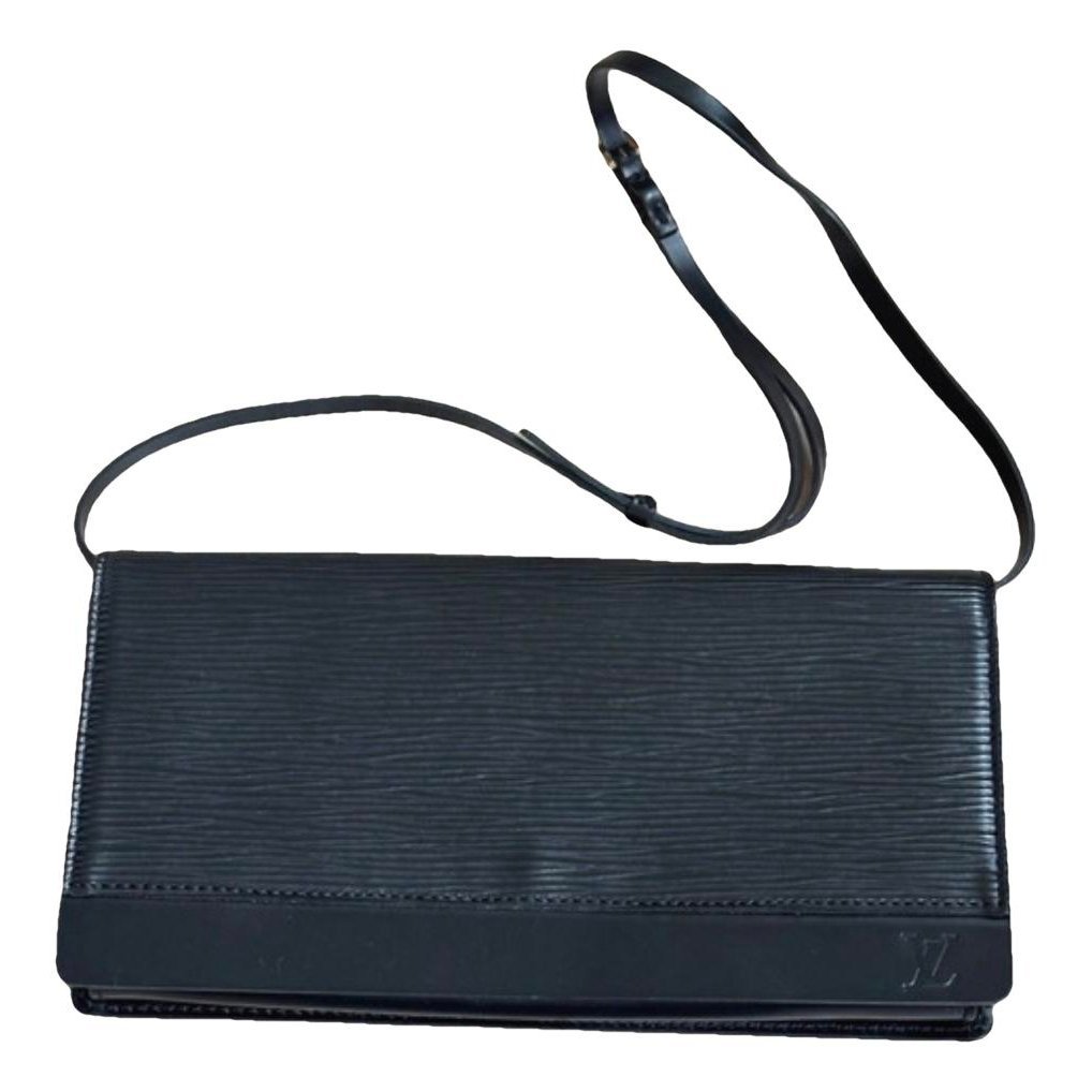 Leather clutch bag