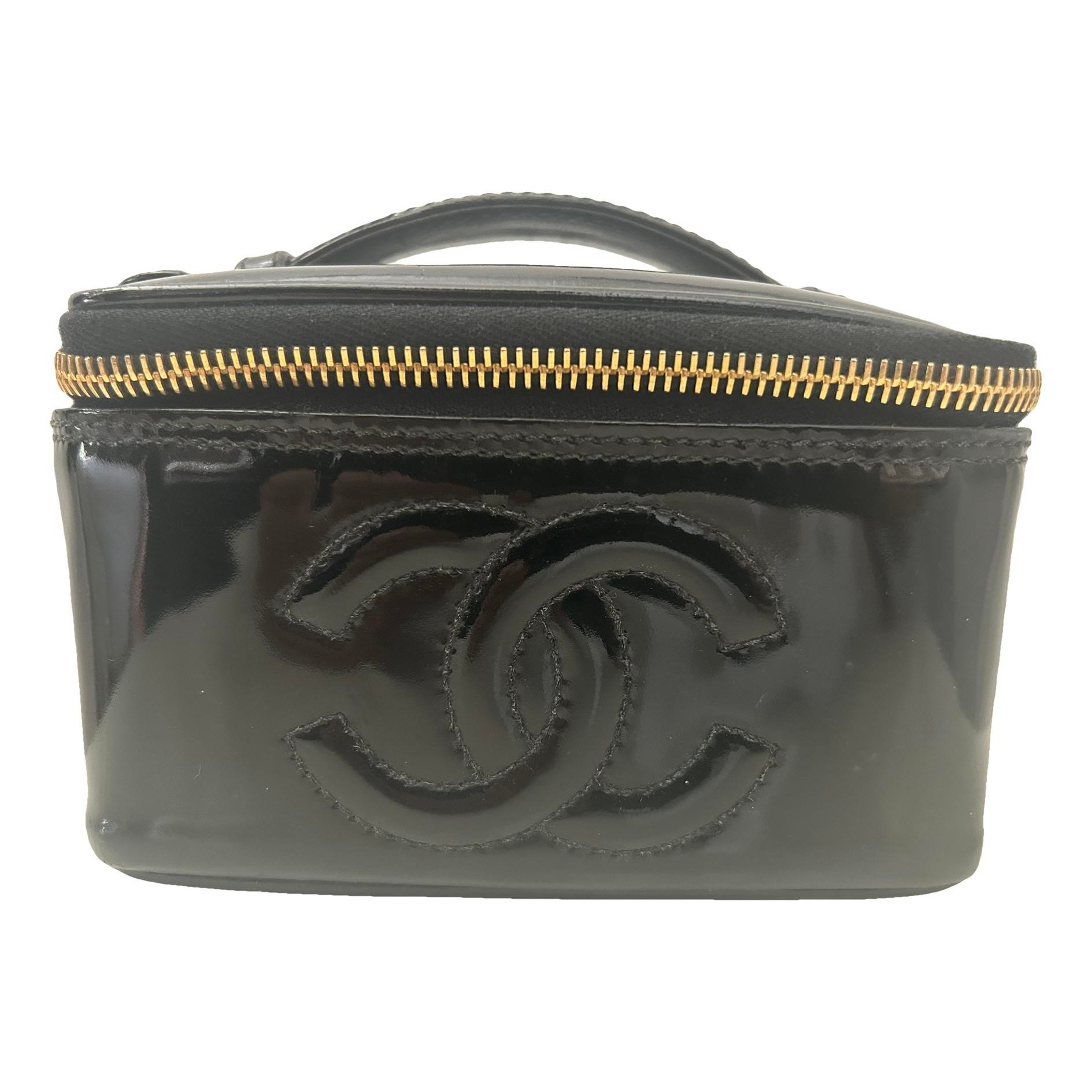 Patent leather handbag