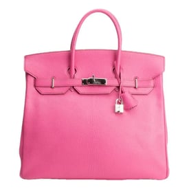 Hermes Birkin 35 Handbag Pink Leather 2006