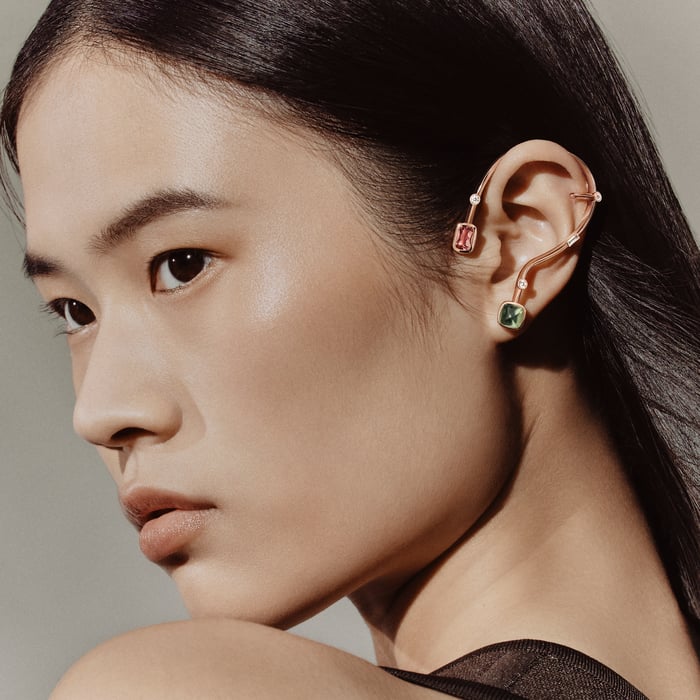 Sans Coloris Planètes & Météores Left Single Ear Climber Earring