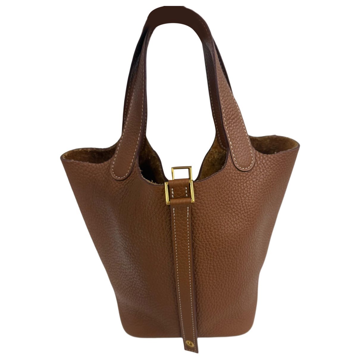 Picotin leather tote