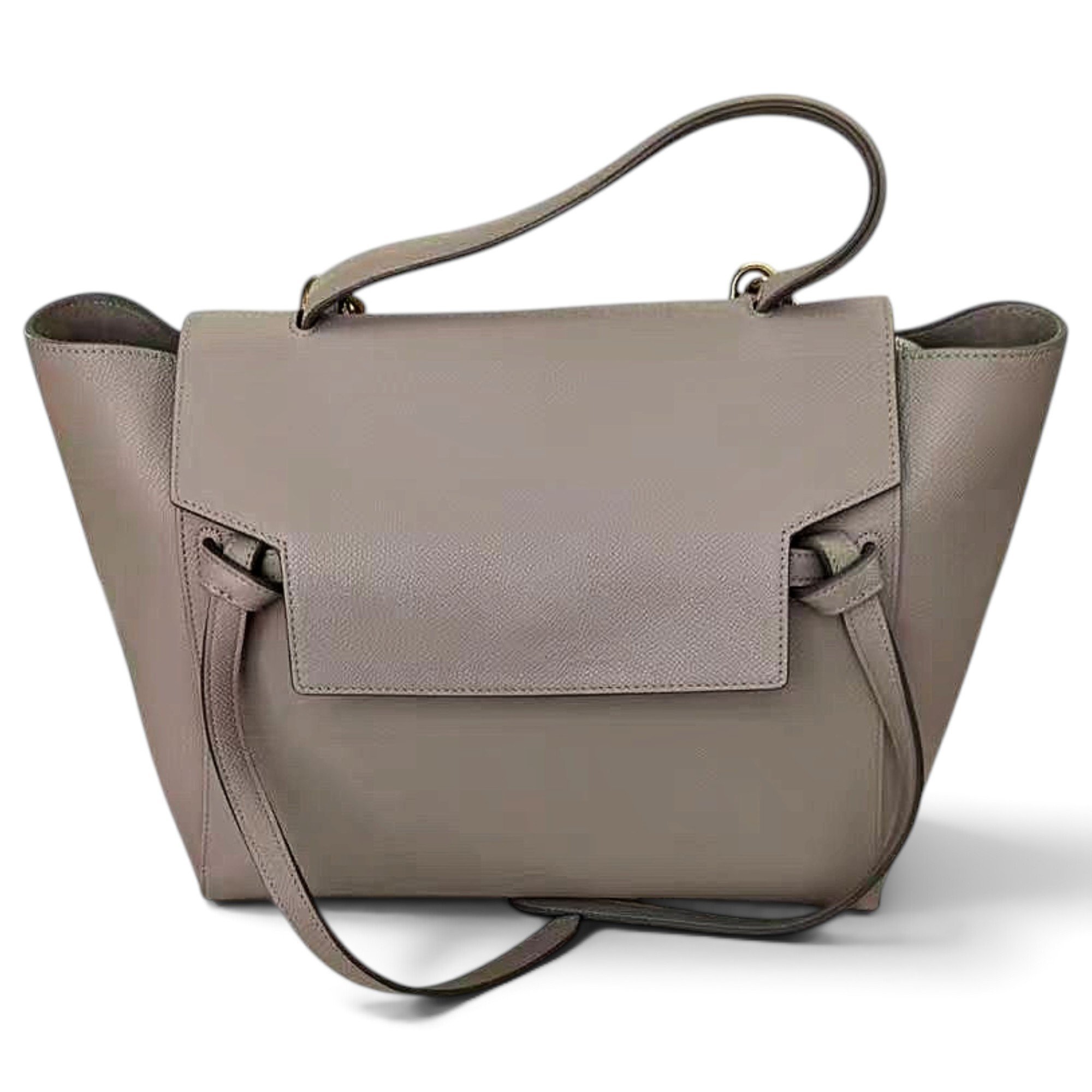 Belt leather handbag