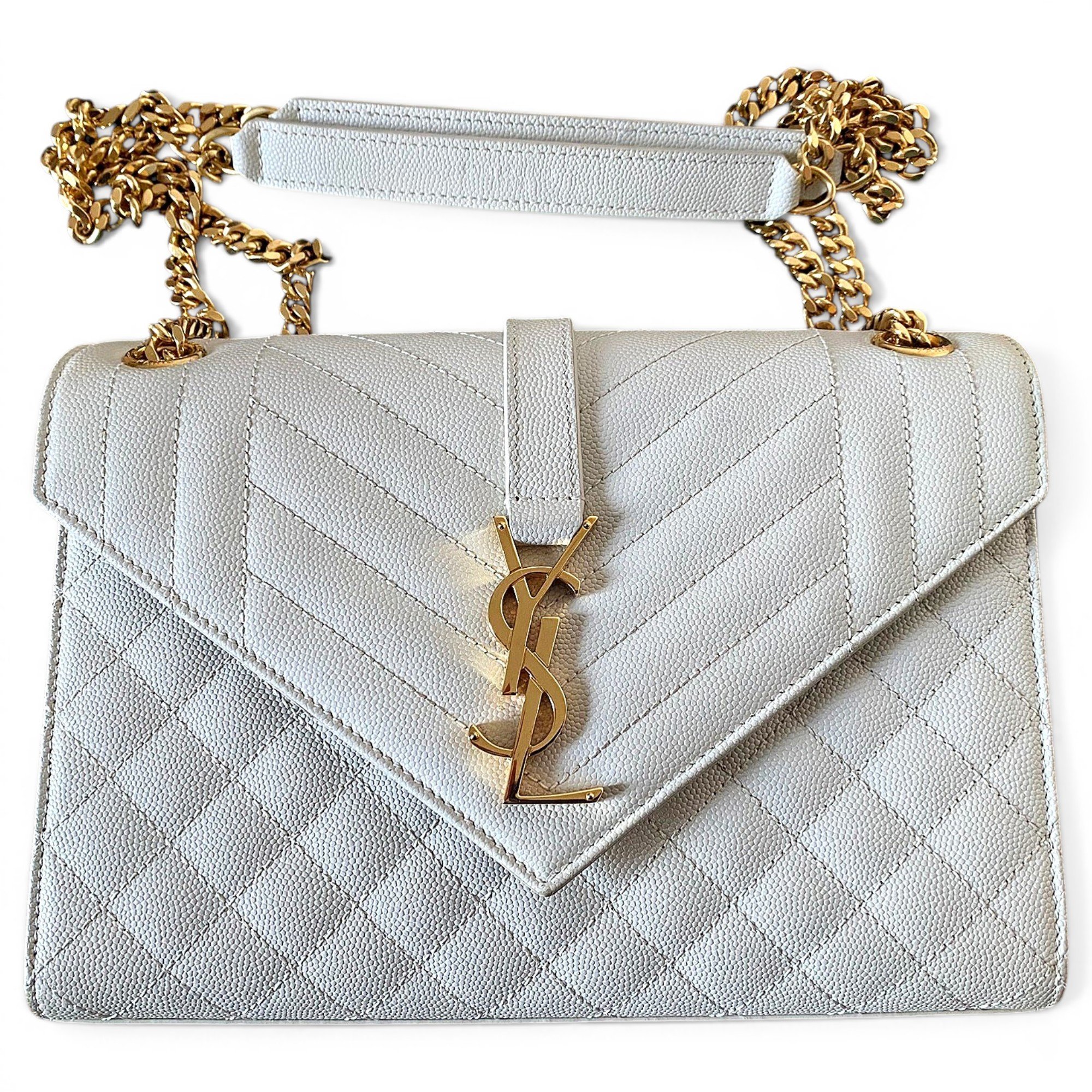 Envelope leather crossbody bag