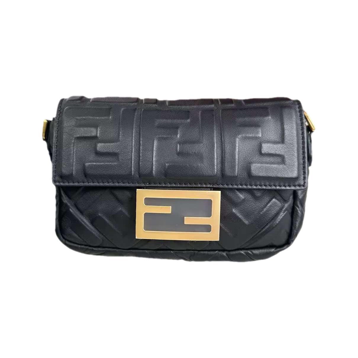 Baguette leather handbag
