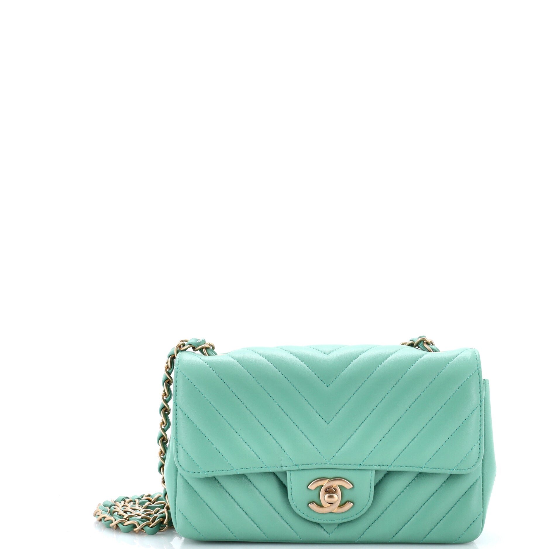Classic Single Flap Bag Chevron Lambskin Mini