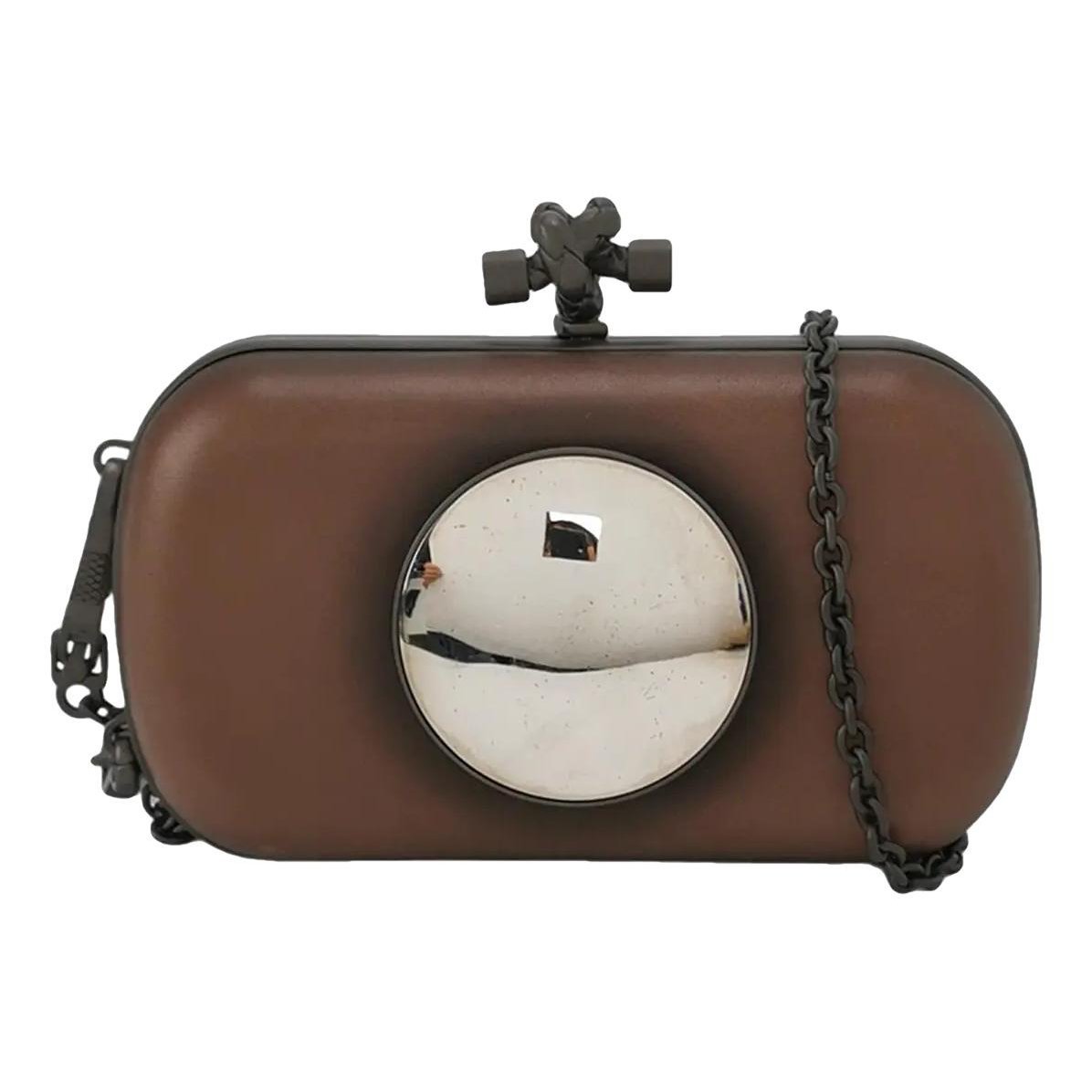 Pochette Knot leather crossbody bag