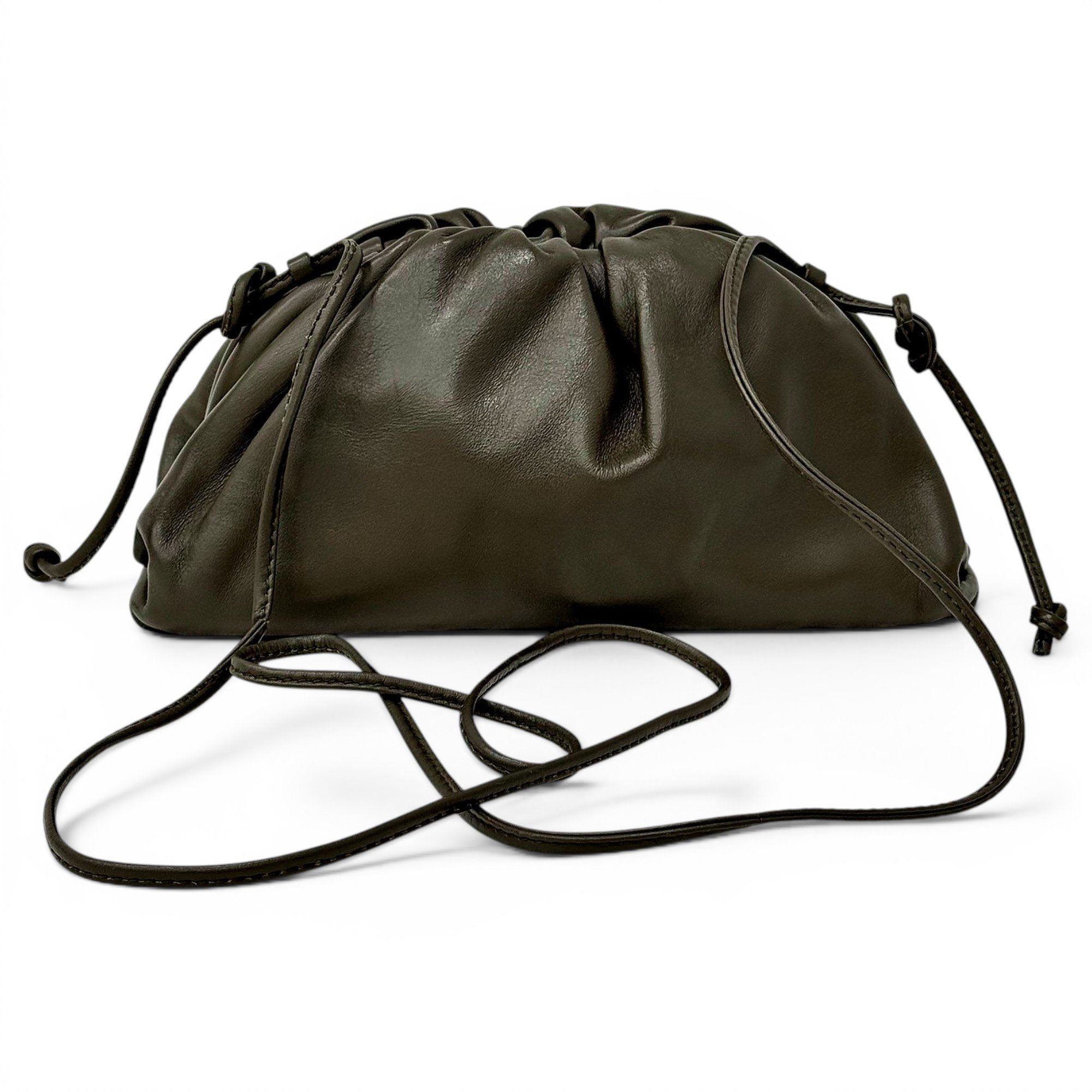 Pouch leather handbag