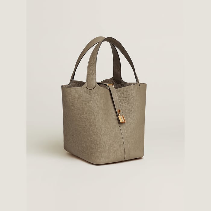 Beige Marfa Picotin Lock 22 Bag