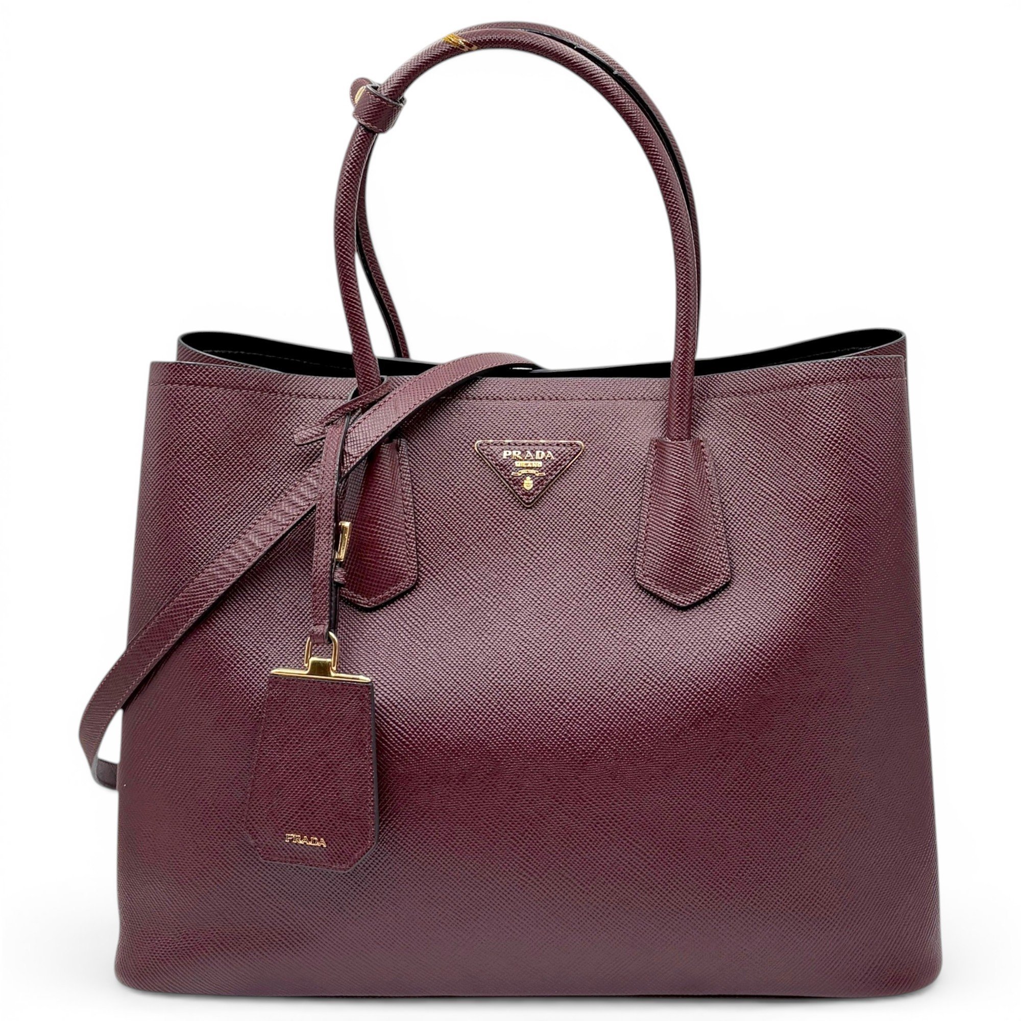 Double pony-style calfskin tote