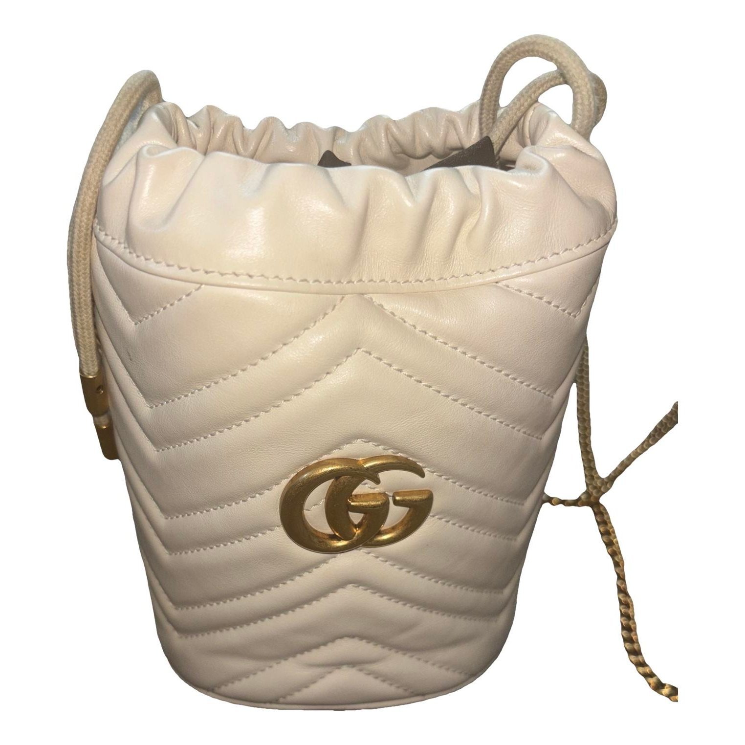 GG Marmont Chain Bucket leather crossbody bag