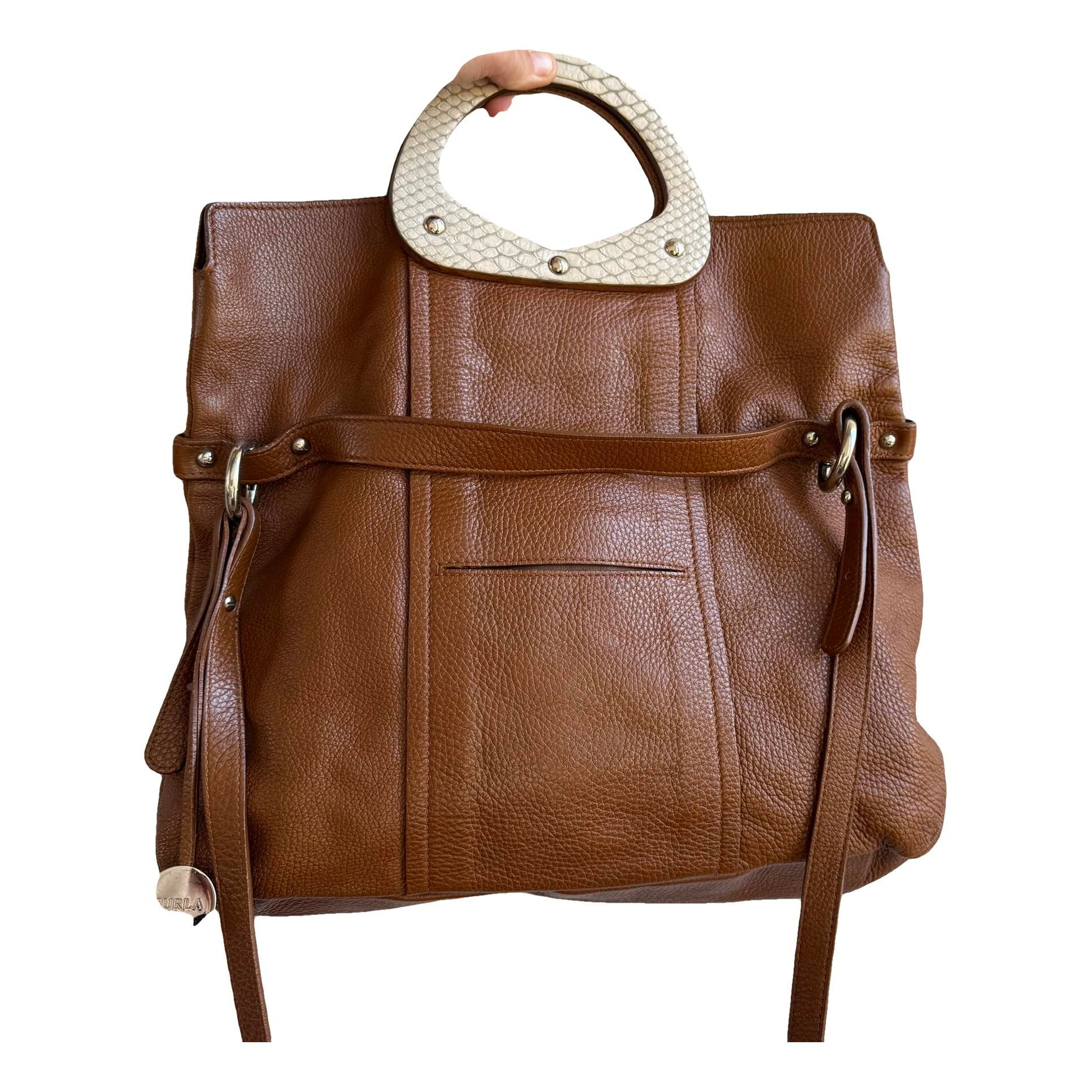 Leather tote
